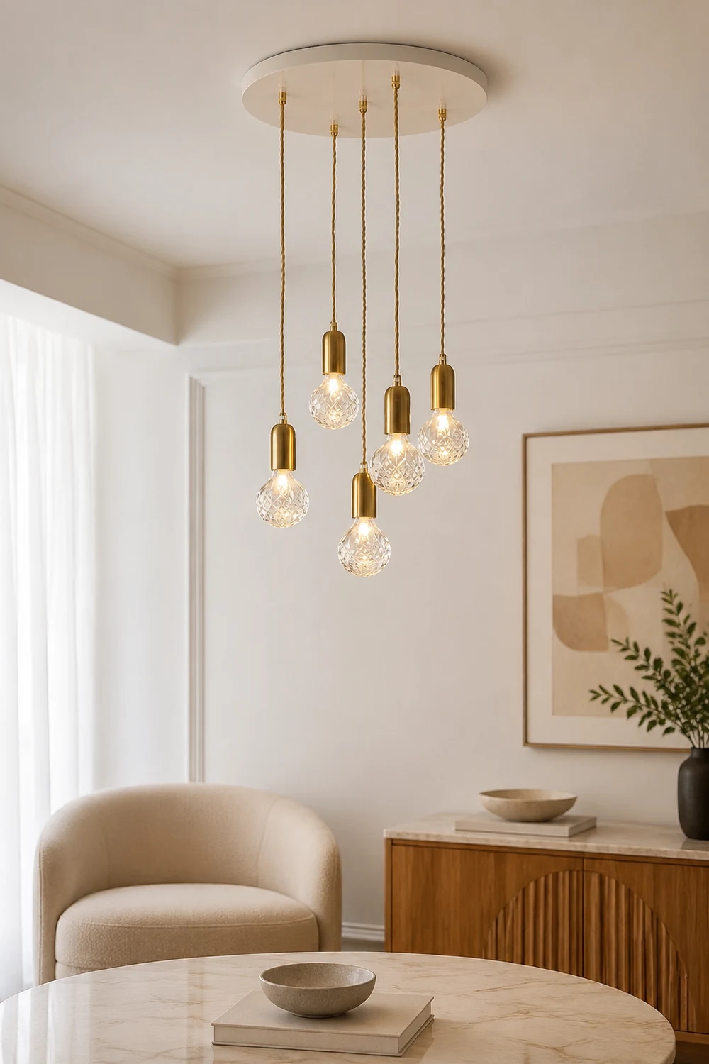 Crystal Bulb Pendant Light - Lumpaz