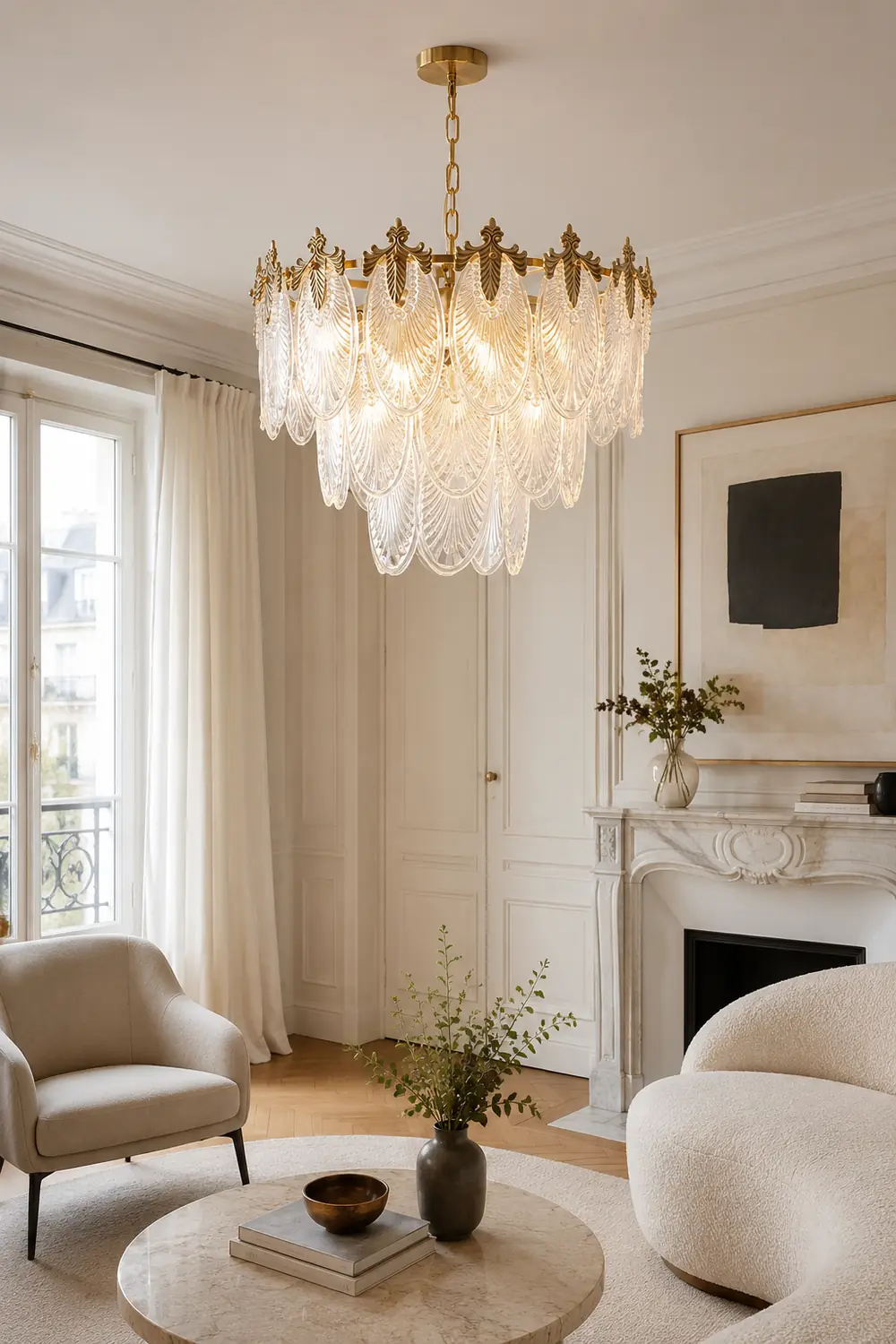 Brass Leaves Chandelier - Lumpaz