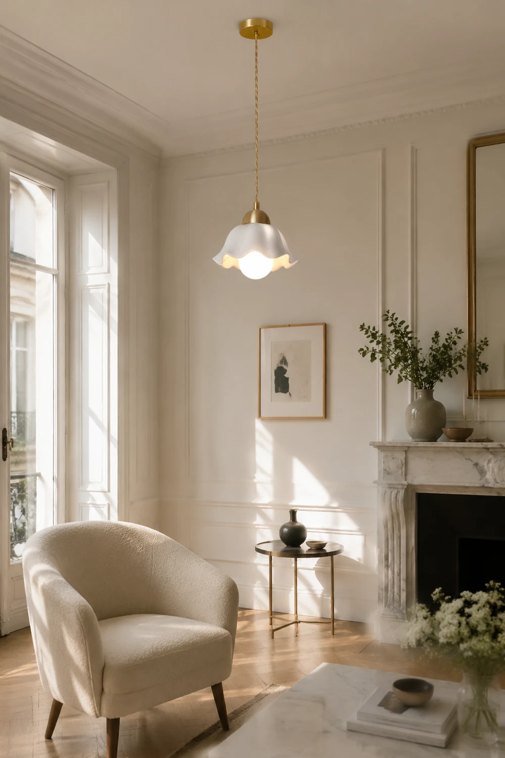 Ceramics Floral Pendant Light - Lumpaz