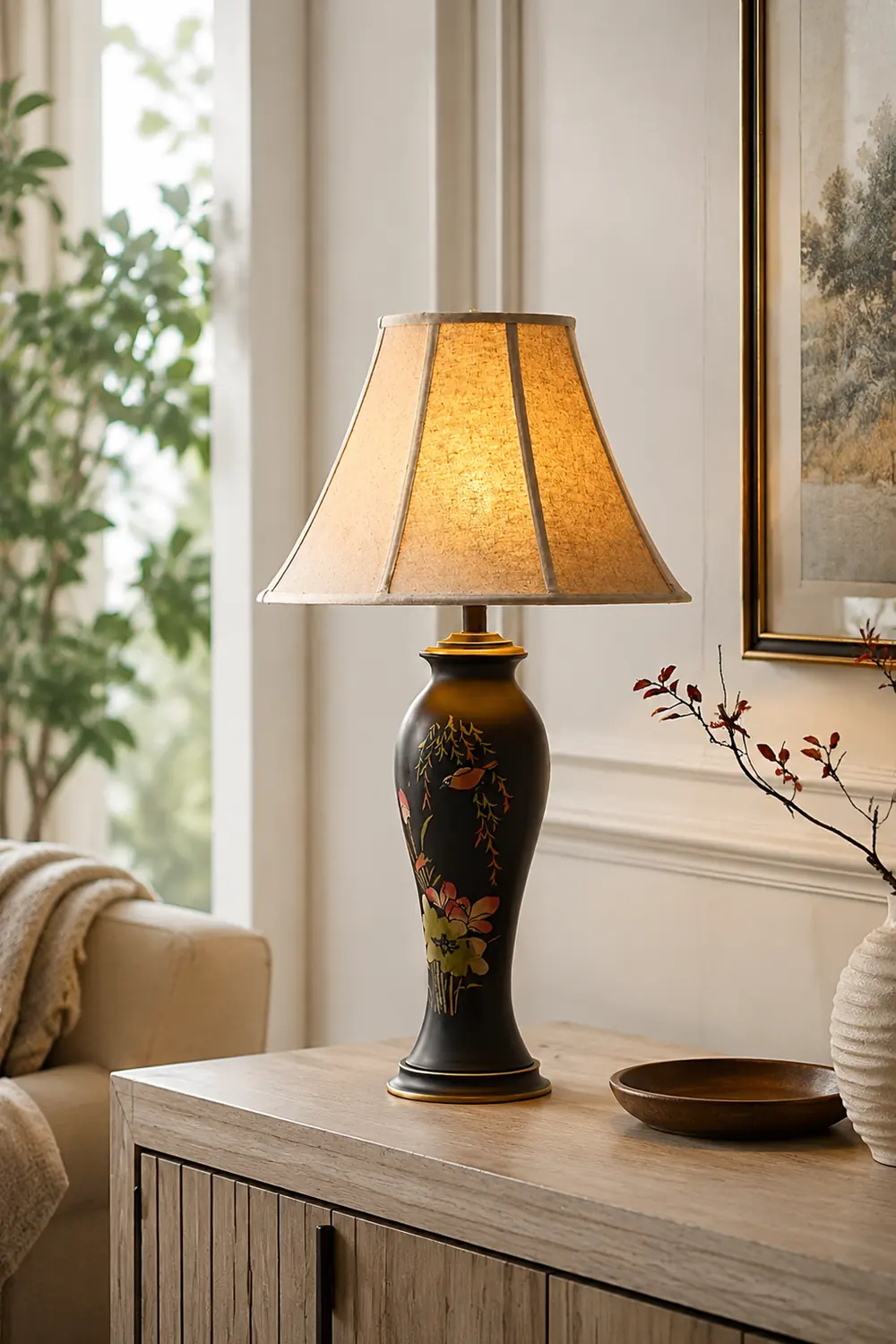 Lotus Ceramic Table Lamp - Lumpaz