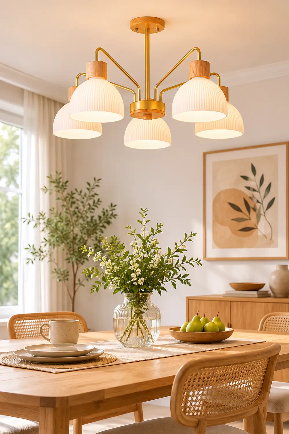 Ribbed Chandelier - Lumpaz