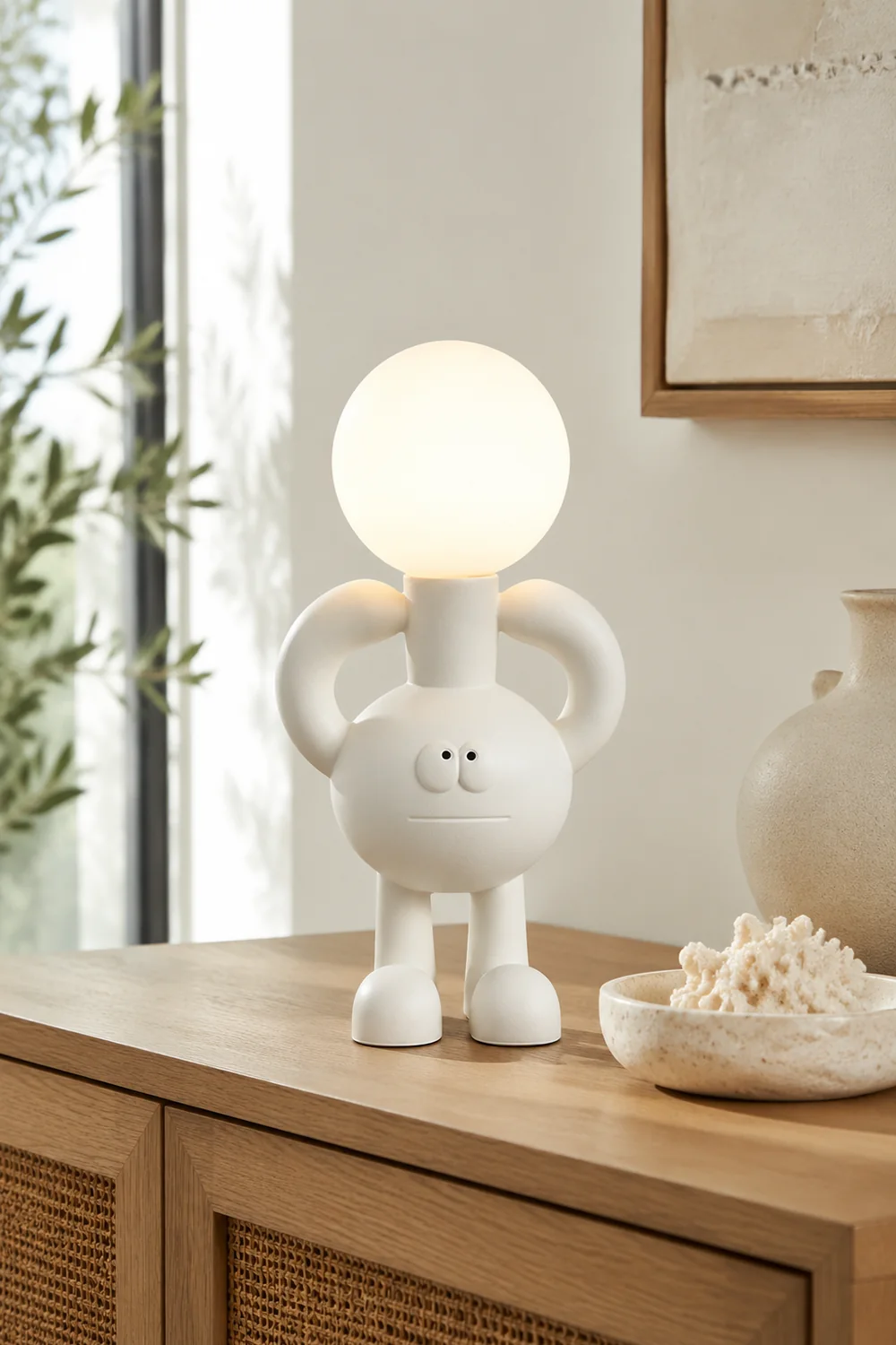 Resin Robot Table Lamp - Lumpaz