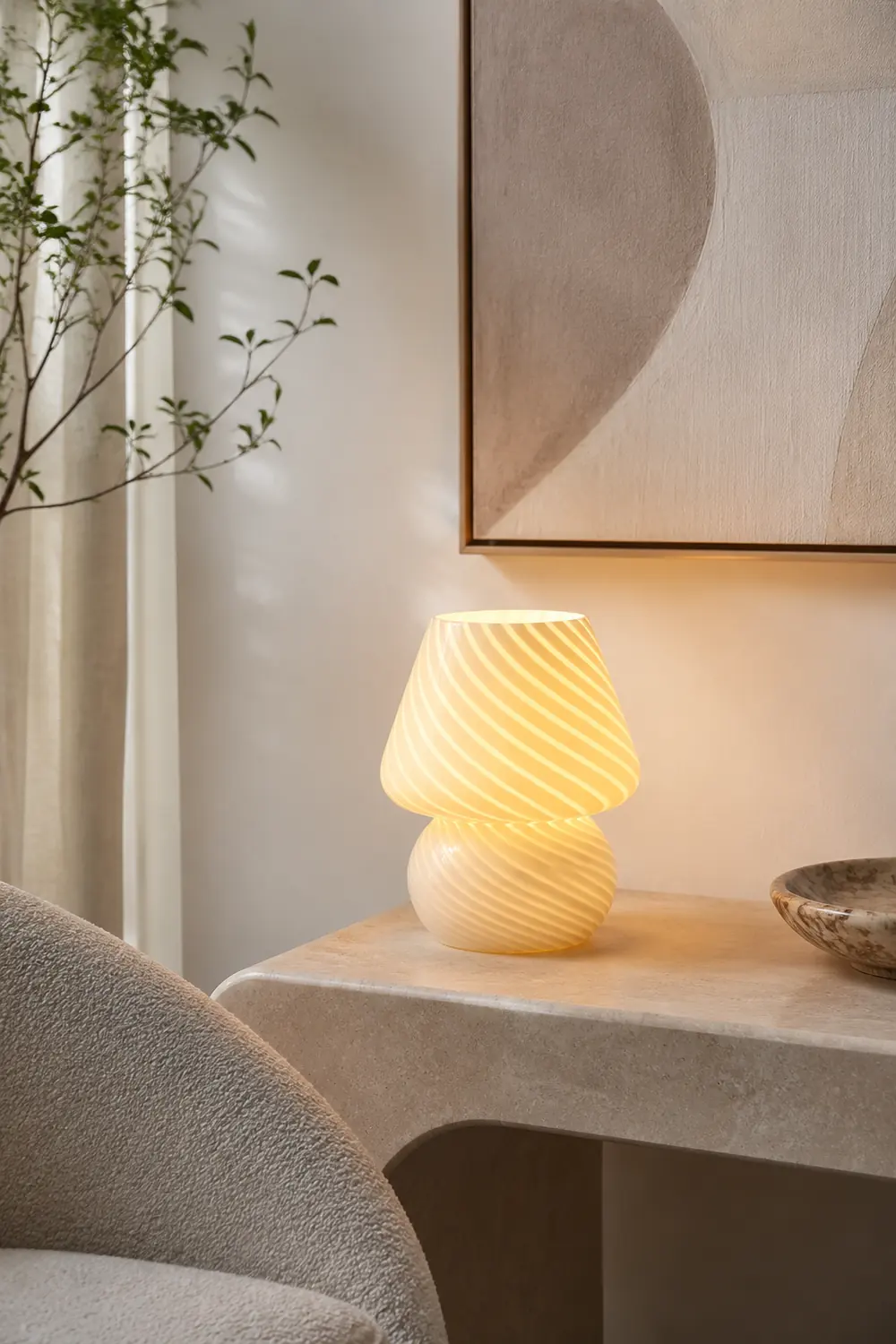 Ansel Glass Table Lamp - Lumpaz