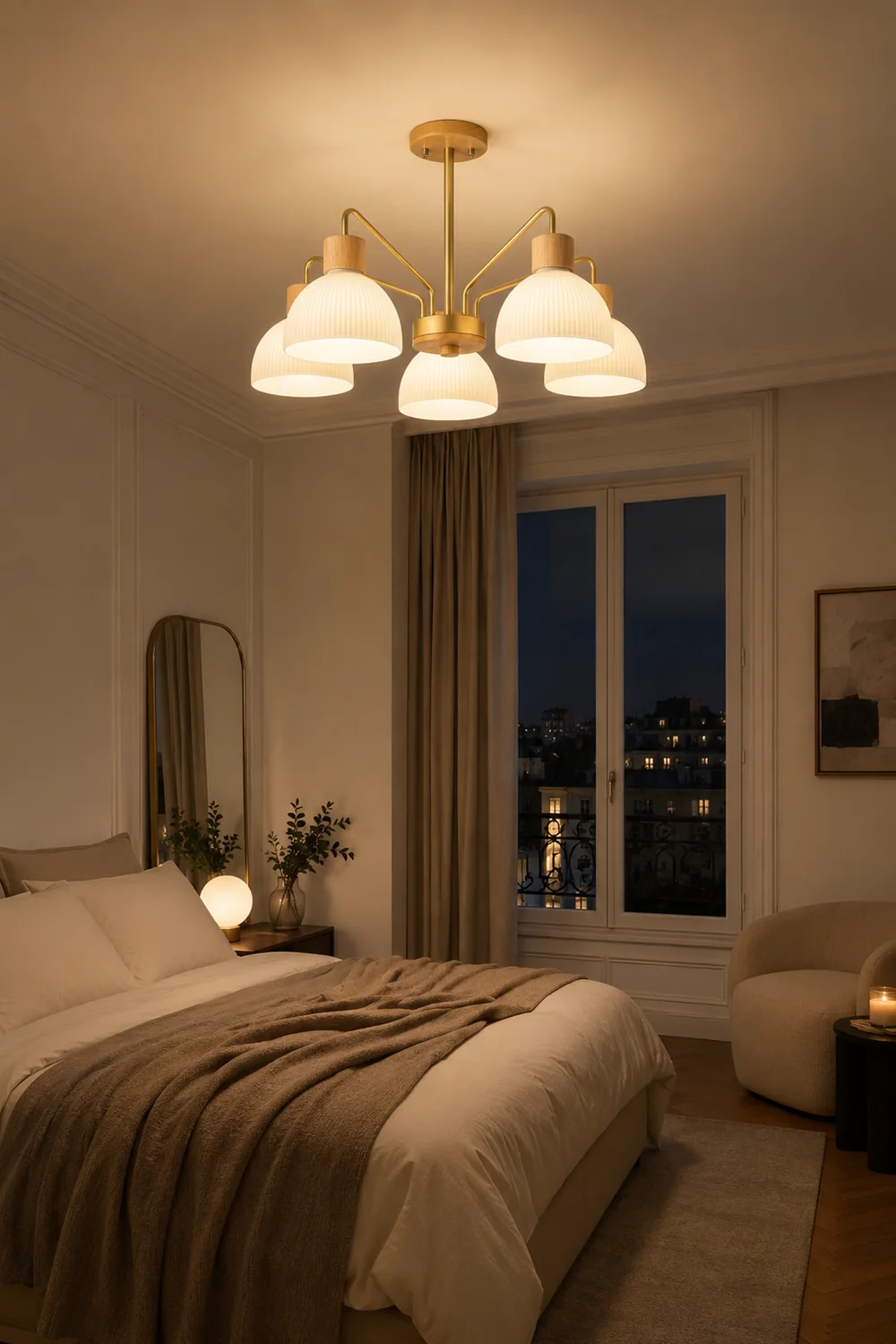 Ribbed Chandelier - Lumpaz
