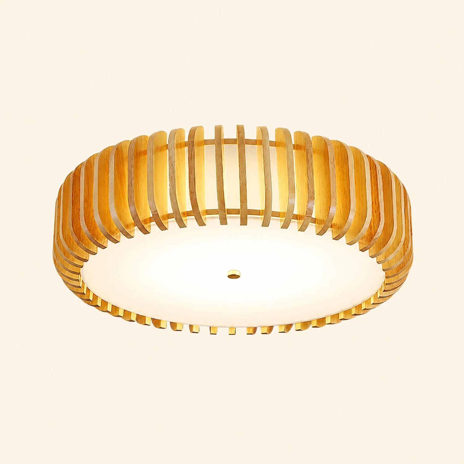 Wooden Drum Ceiling Lamp - Lumpaz