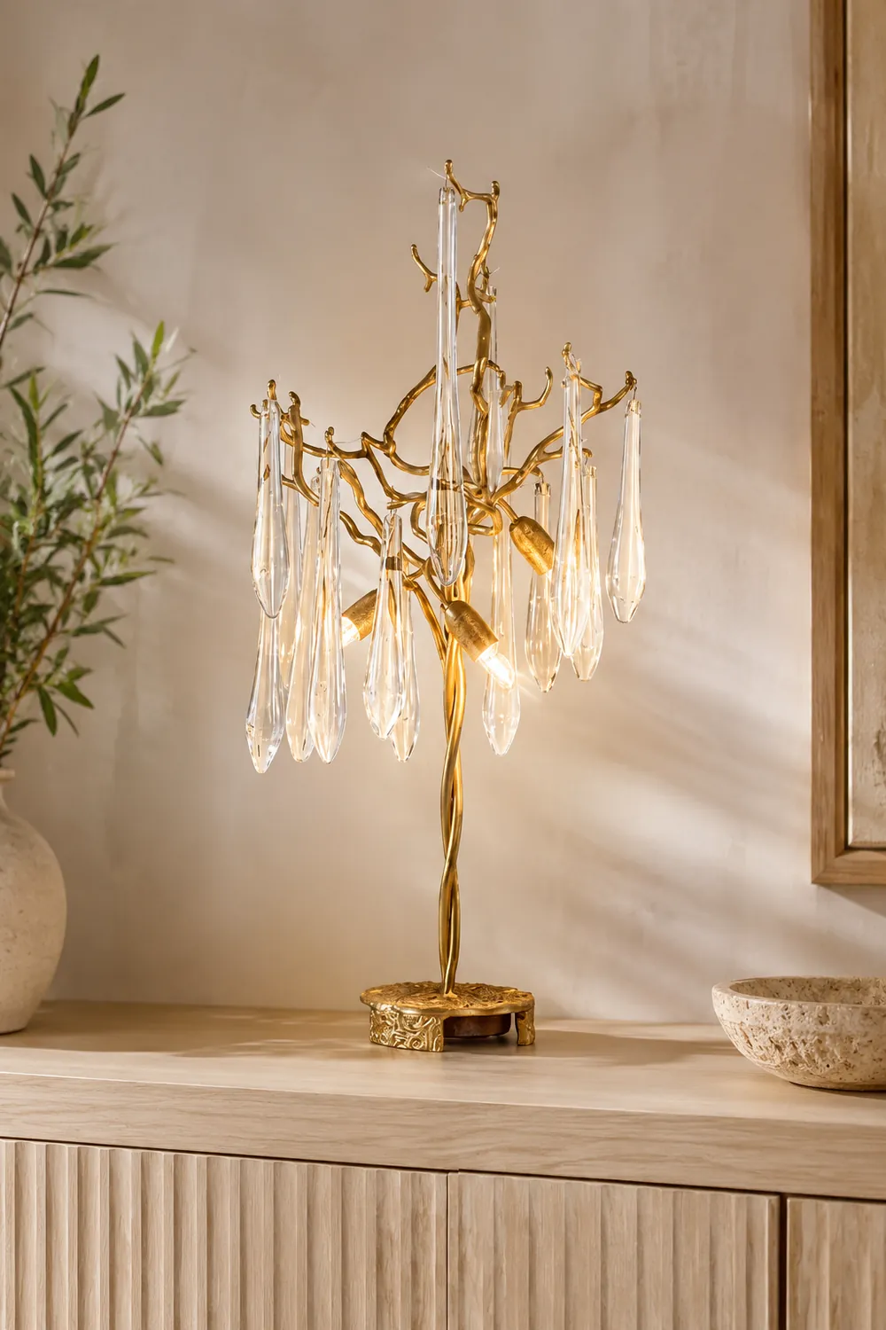 Aqua Willow Table Lamp - Lumpaz