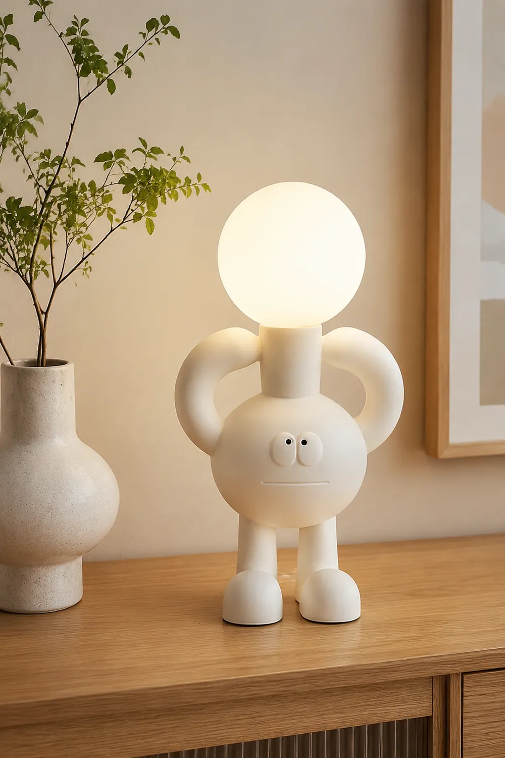 Resin Robot Table Lamp - Lumpaz