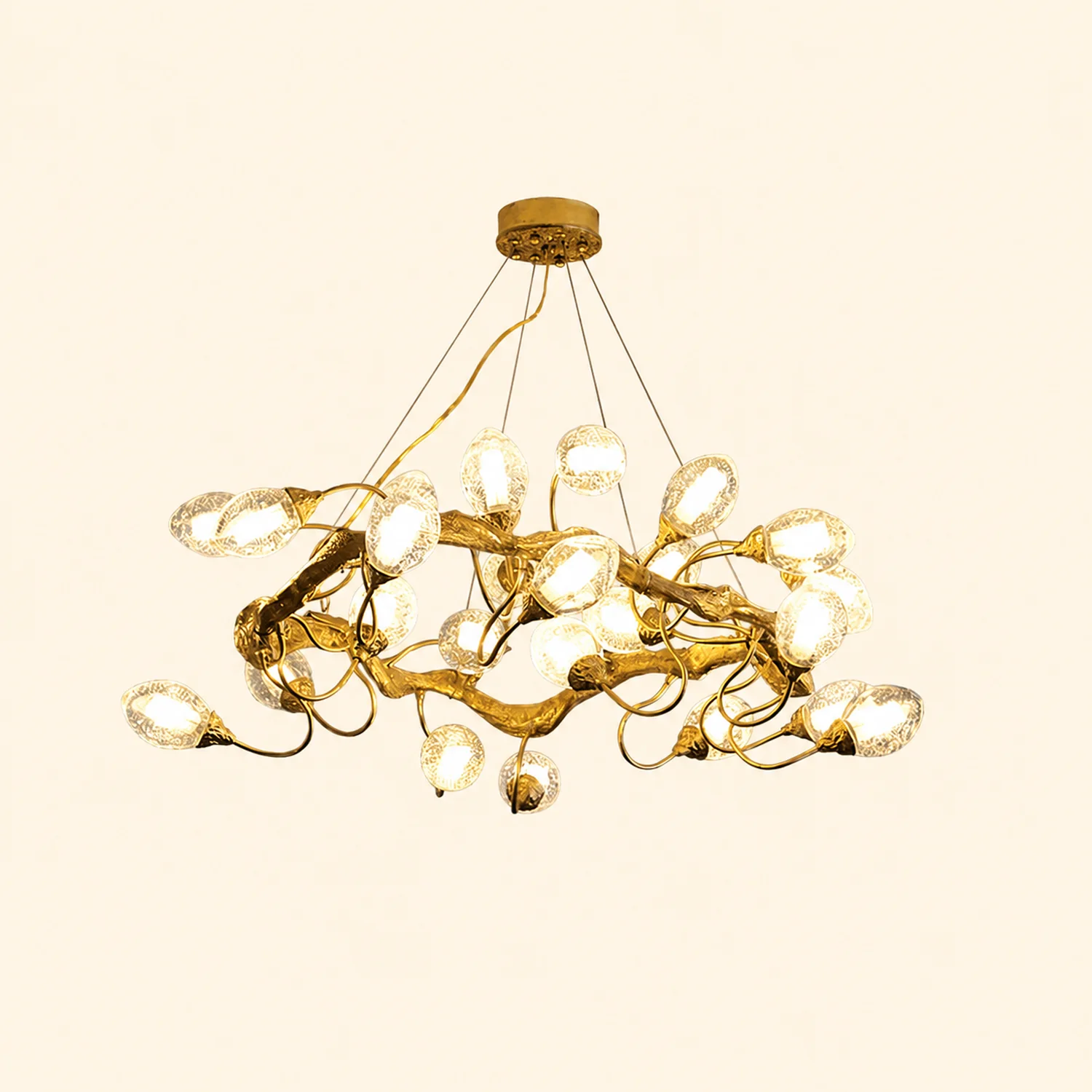 Lotus Brass Chandeliers - Lumpaz