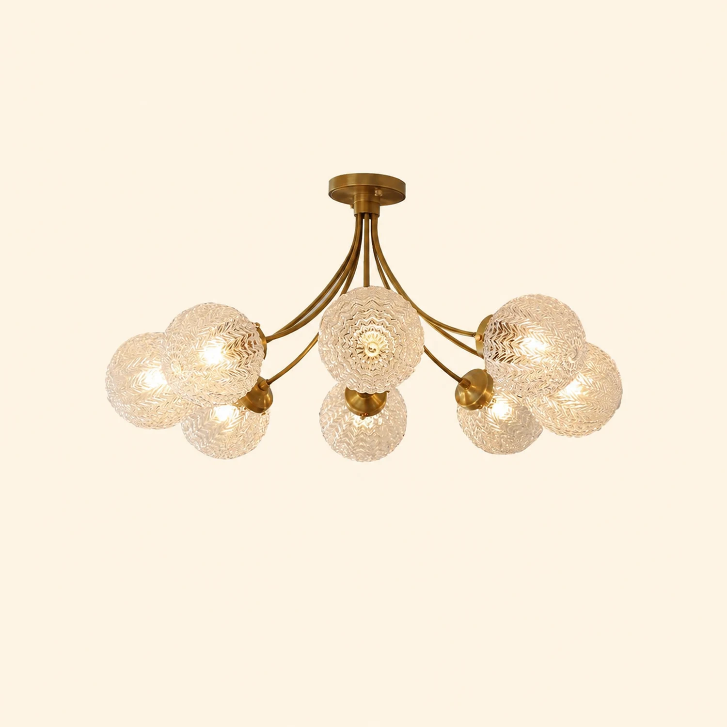 Retro Glass Ceiling Lamp - Lumpaz