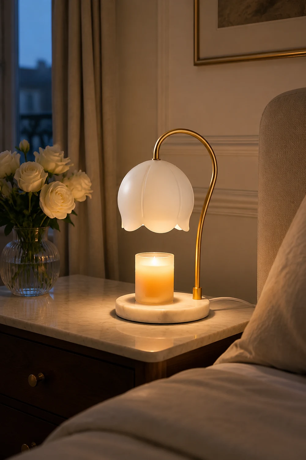Flower Candle Warmer Lamp - Lumpaz