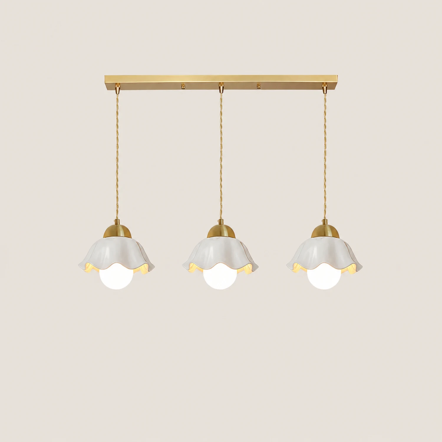 Ceramics Floral Pendant Light - Lumpaz
