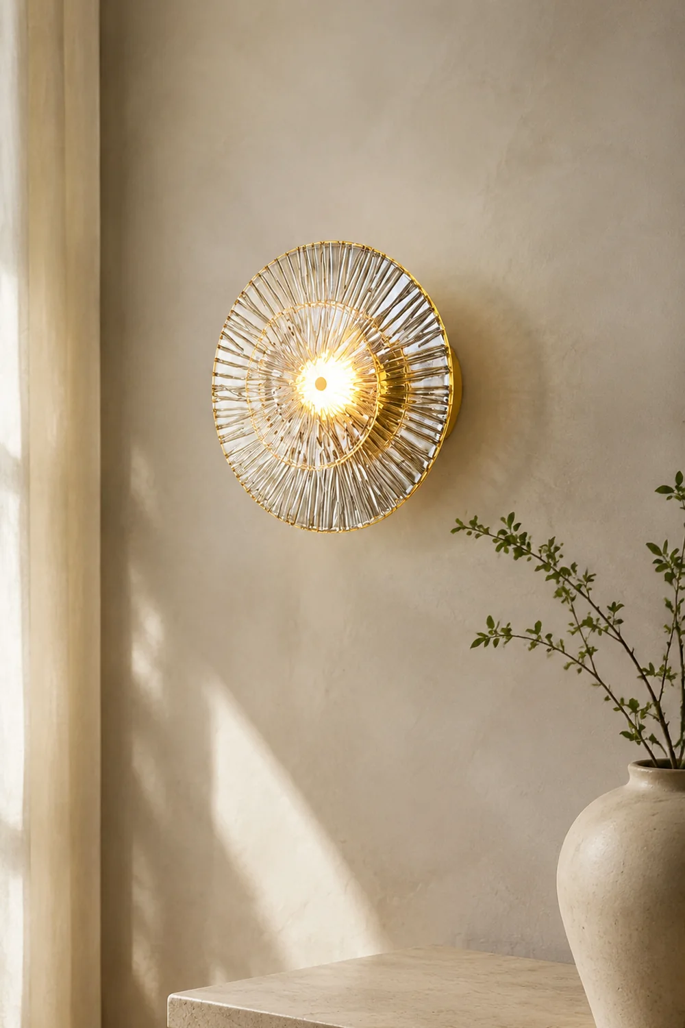 Round Crystal Wall Lamp - Lumpaz