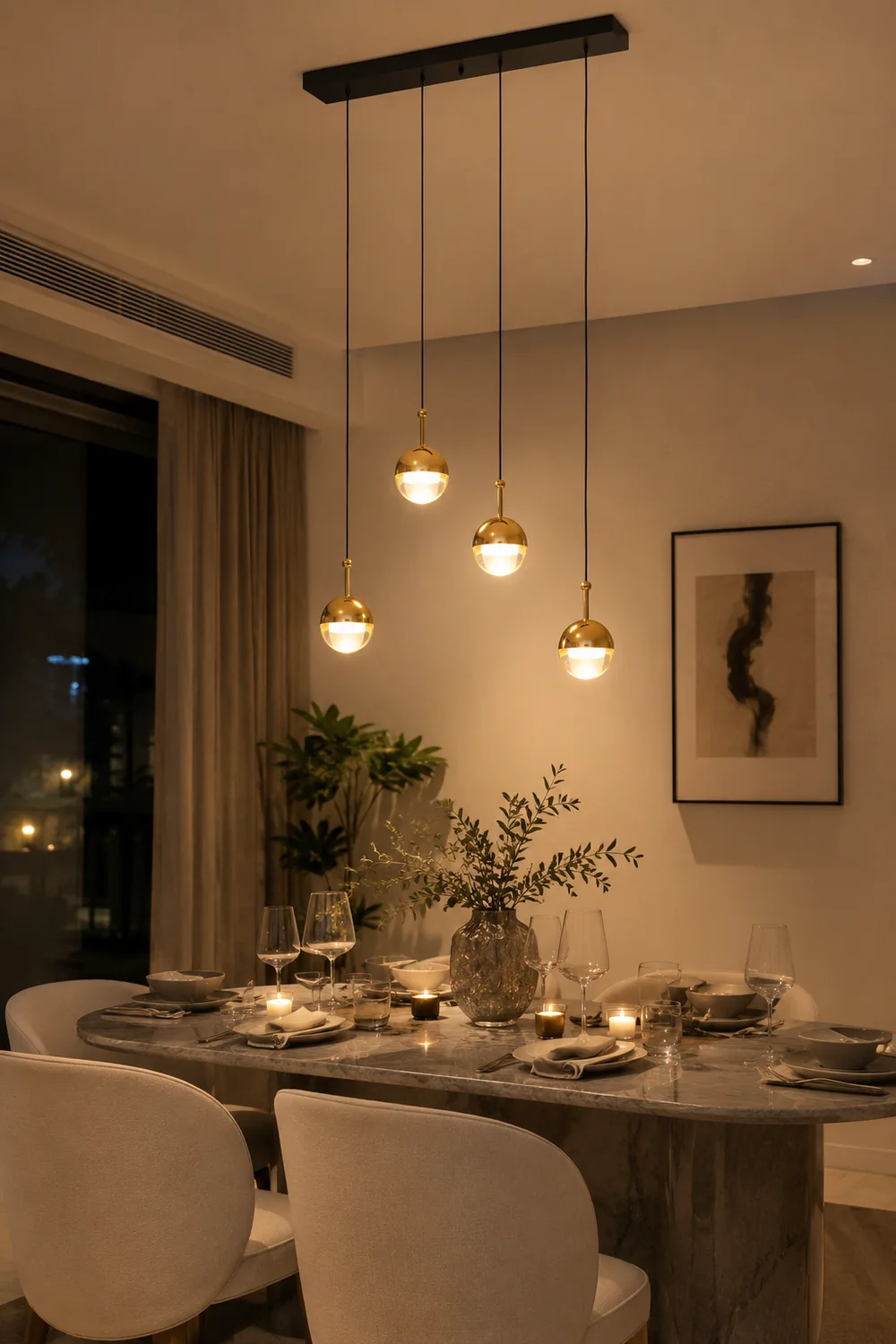 Stylish Ball Chandelier - Lumpaz