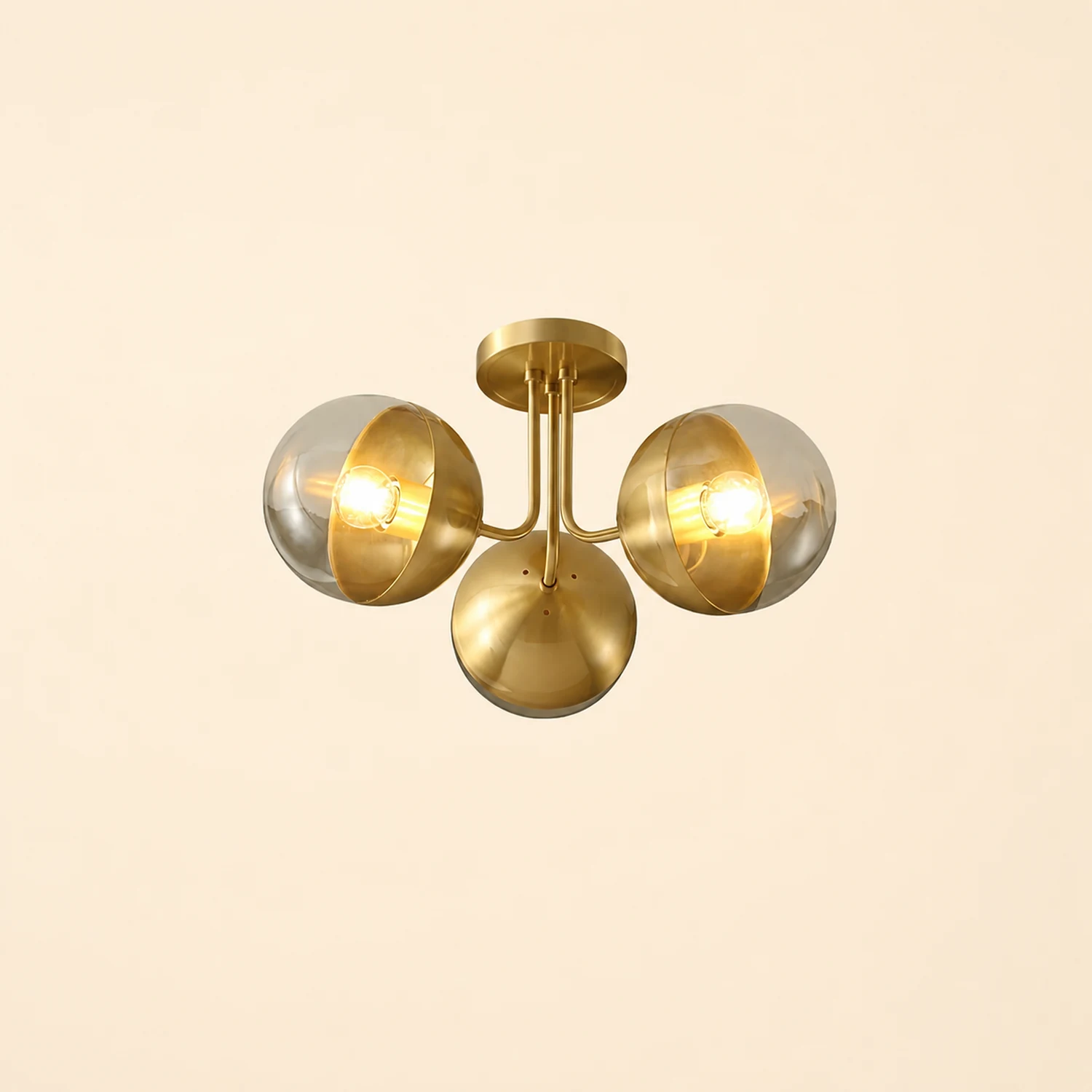 Brass Globulars Ceiling Lamp - Lumpaz