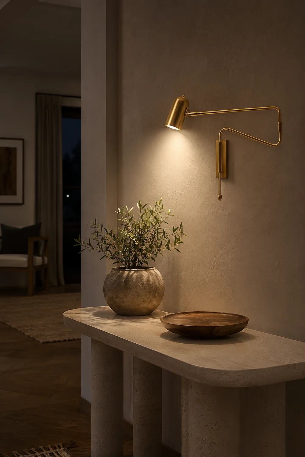 Long Arm Rotating Wall Lamp - Lumpaz