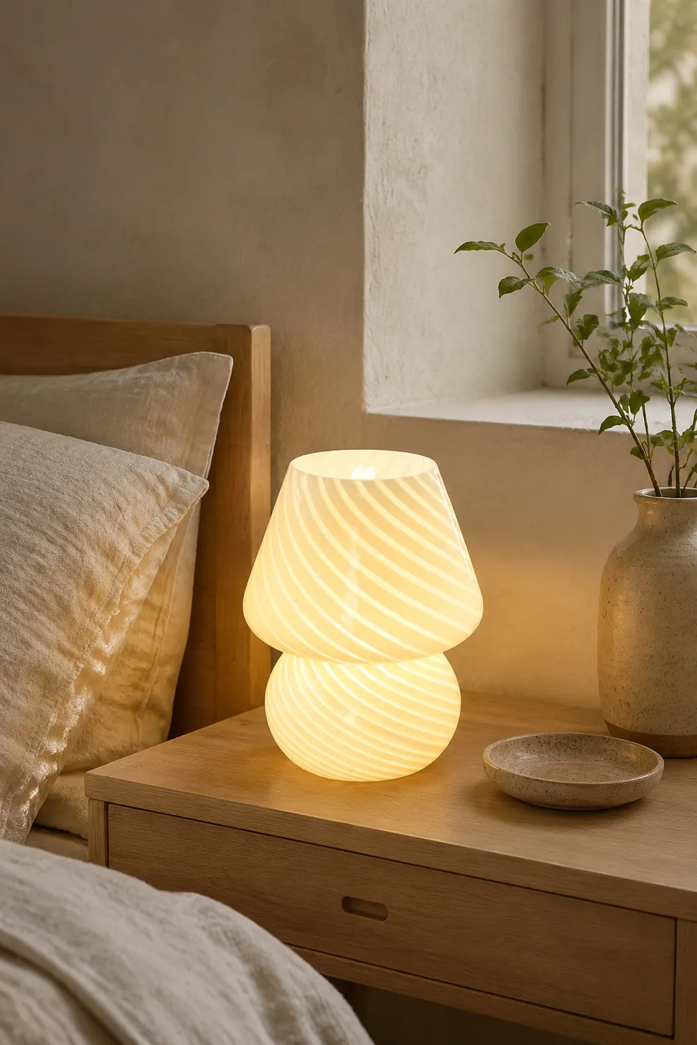 Ansel Glass Table Lamp - Lumpaz