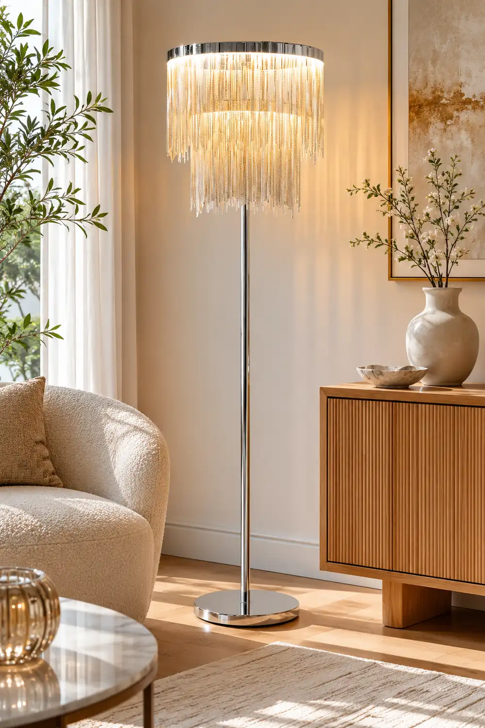 Cadena Tassel Floor Lamp - Lumpaz