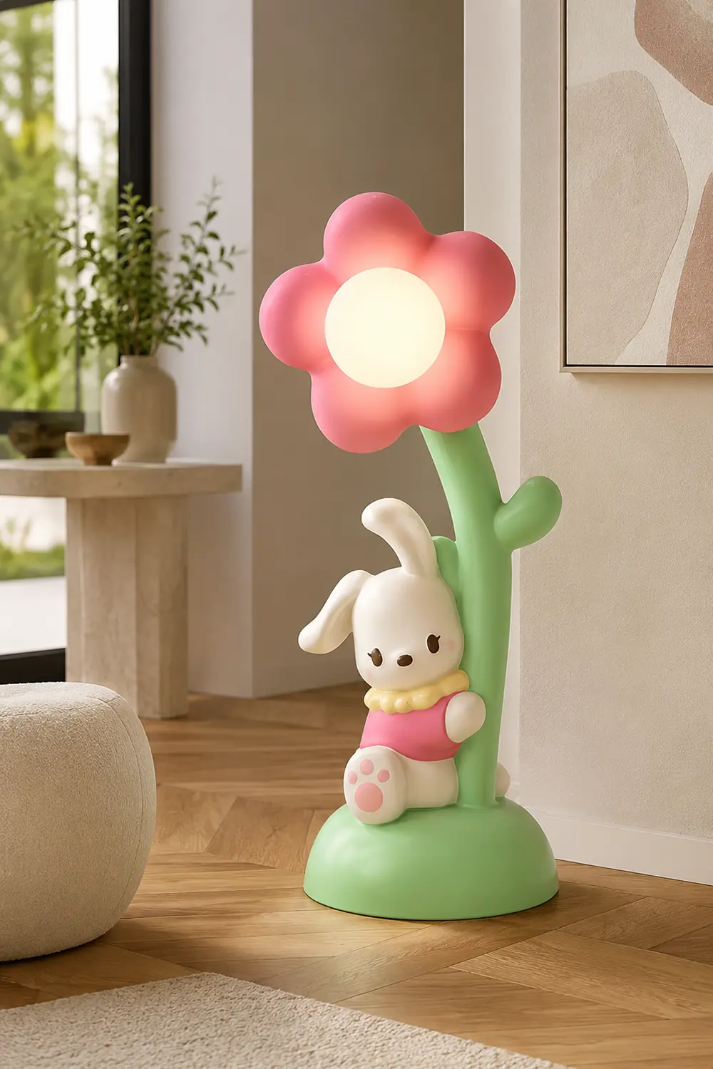 Bunny & Flower Floor Lamp - Lumpaz