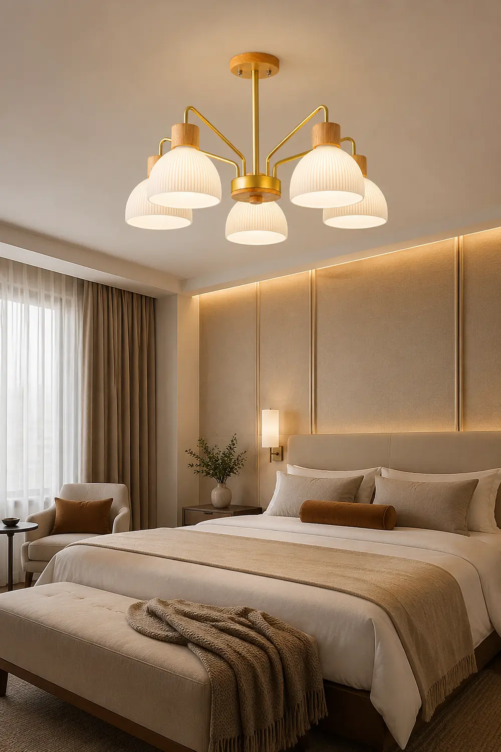Ribbed Chandelier - Lumpaz