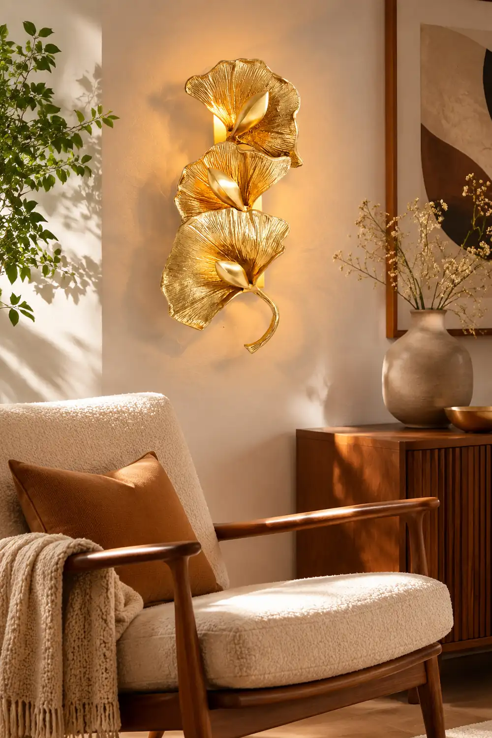 Ginkgo Leaf Wall Lamp - Lumpaz
