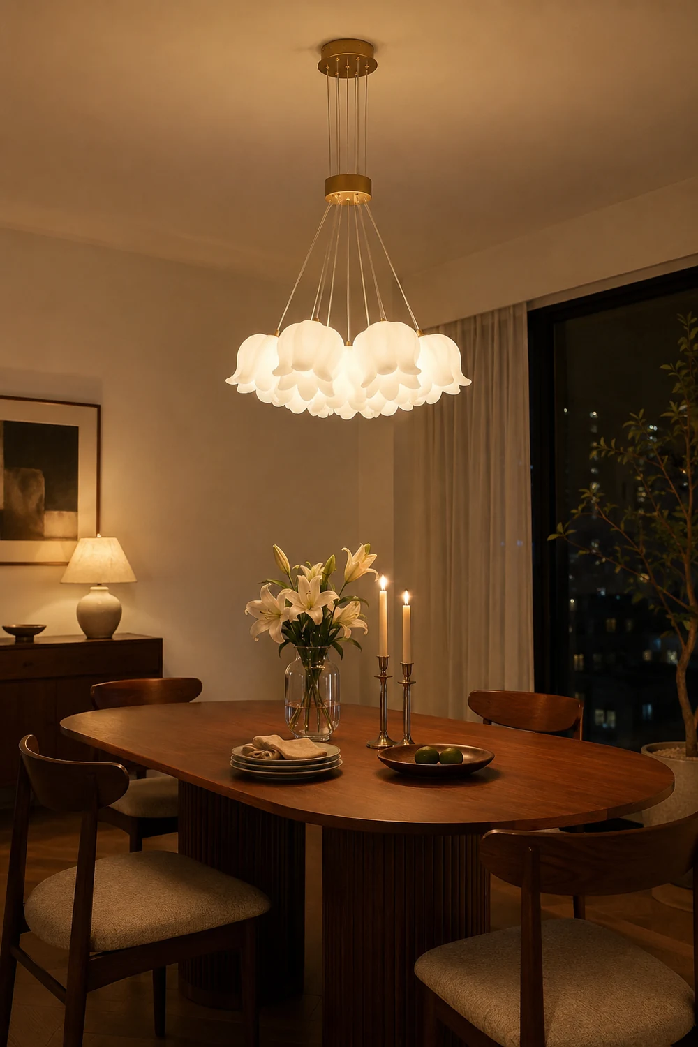 Lily Of The Valley Chandelier - Lumpaz