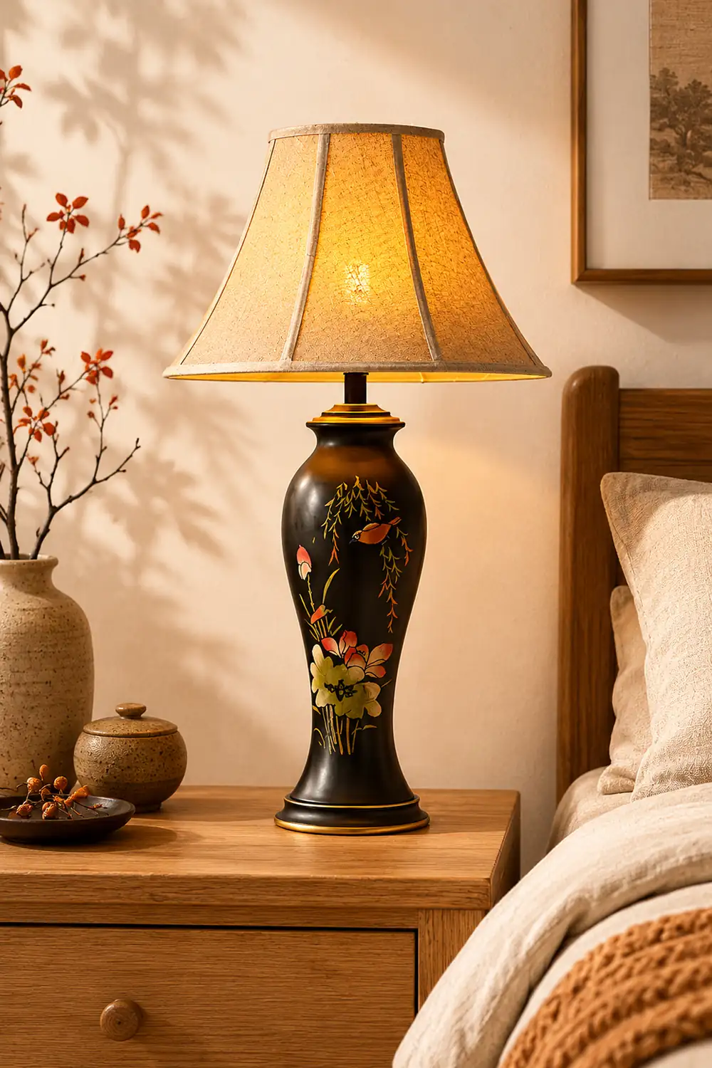 Lotus Ceramic Table Lamp - Lumpaz