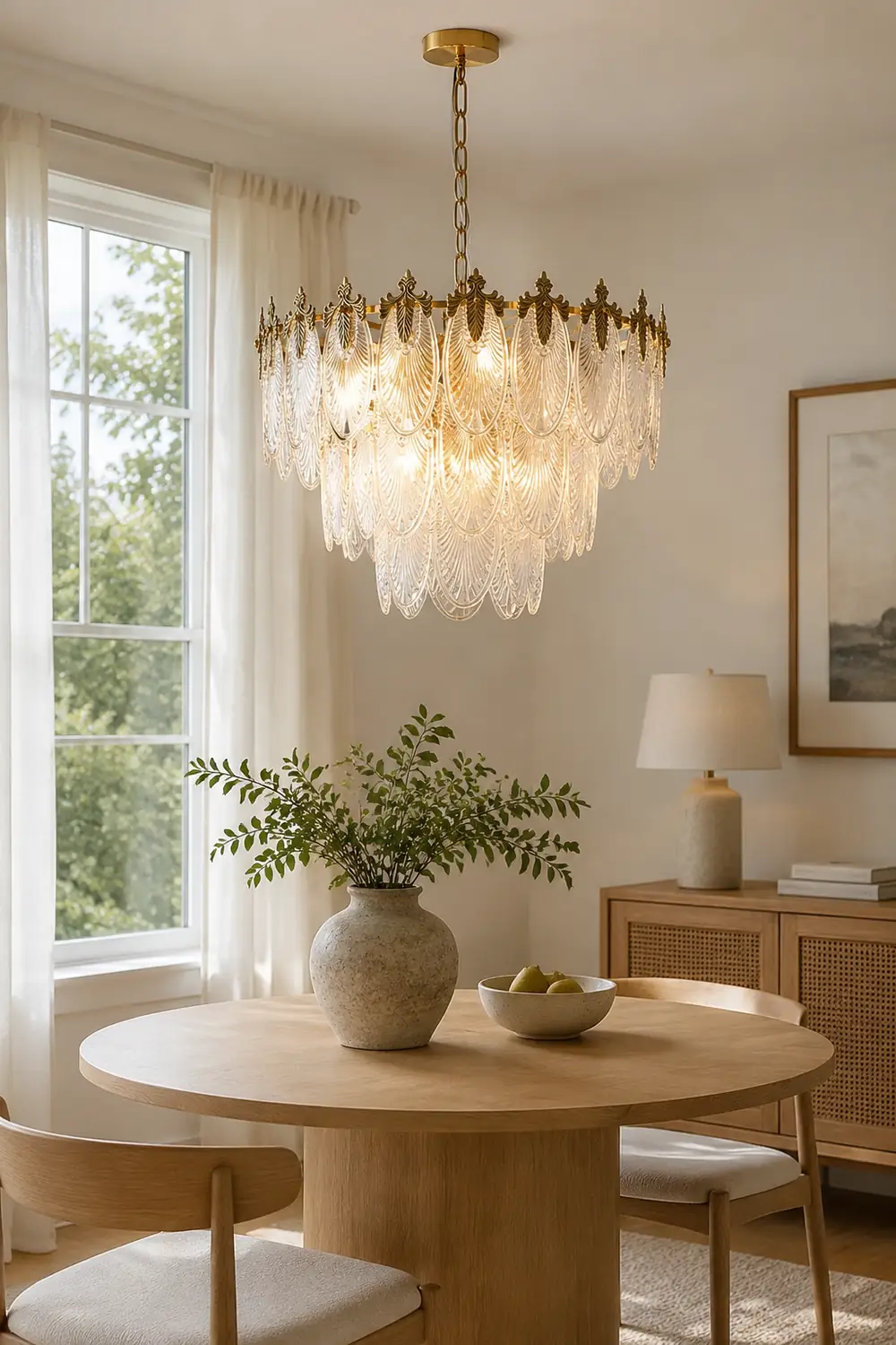 Brass Leaves Chandelier - Lumpaz
