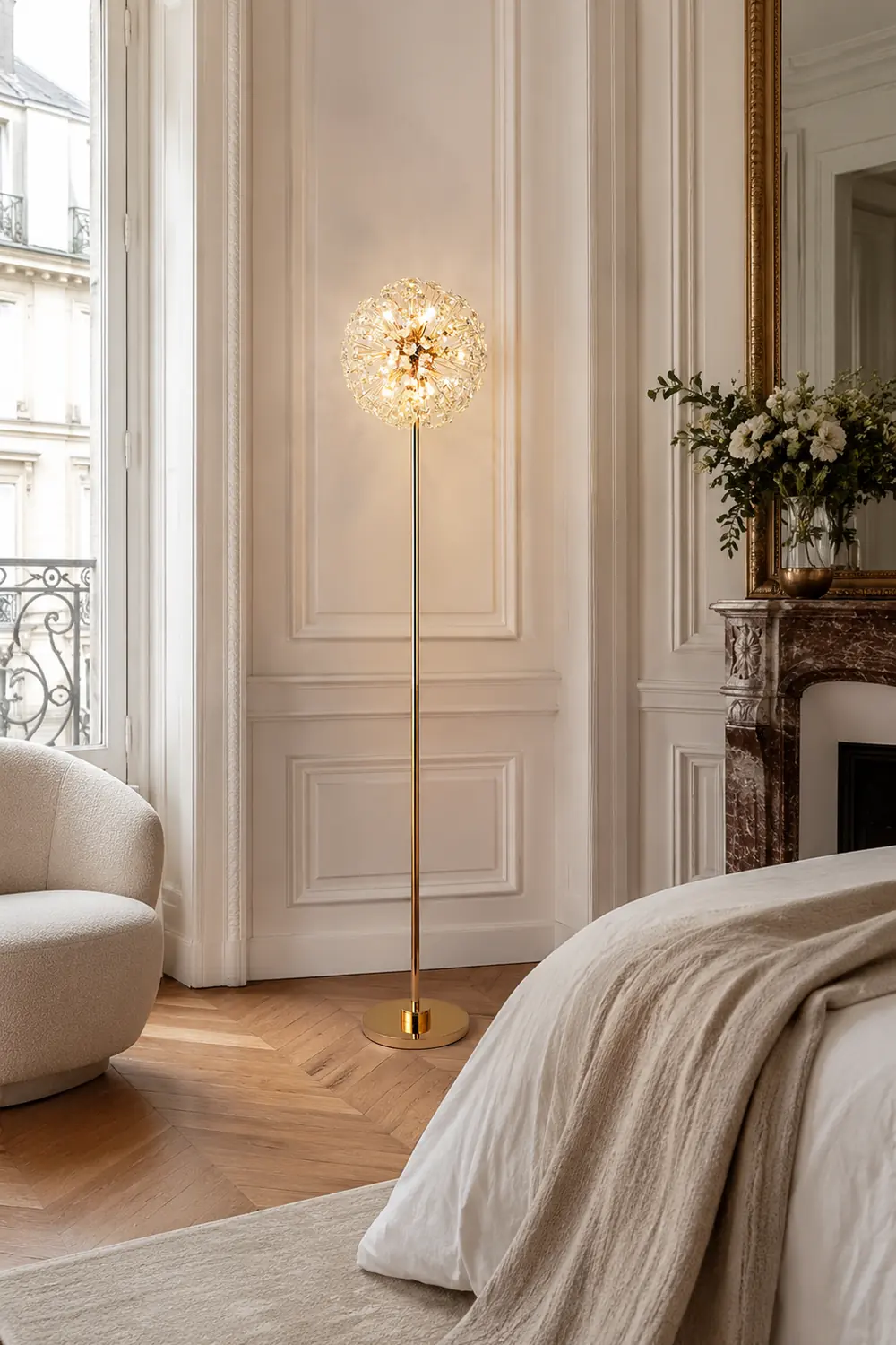 Crystal Dandelion Floor Lamp - Lumpaz