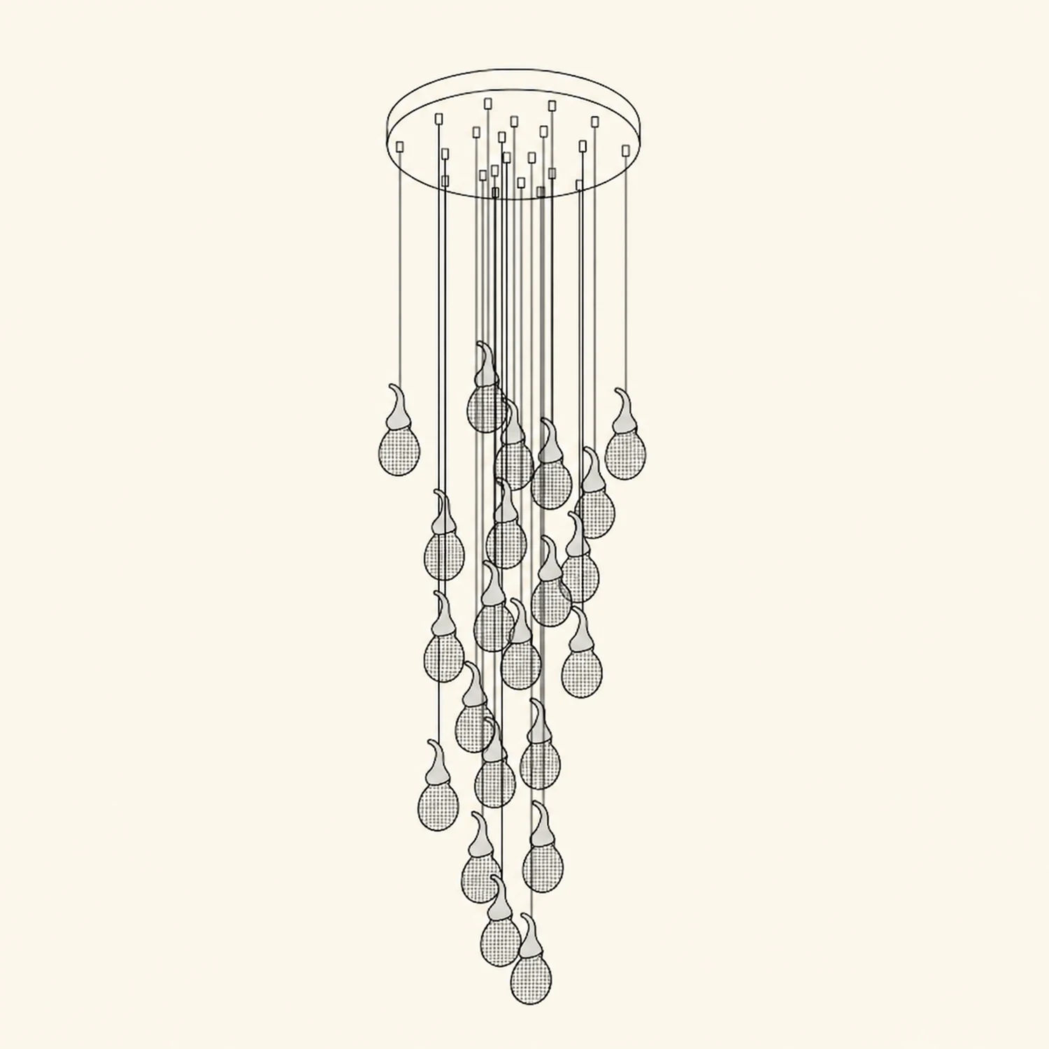 Leo Bubble Chandelier - Lumpaz