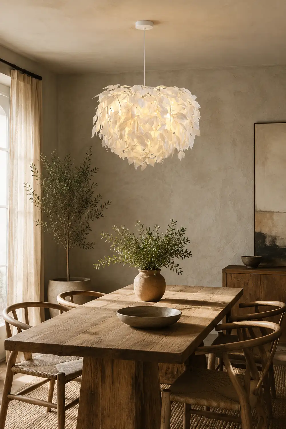 Plastic Leaves Pendant Lamp - Lumpaz