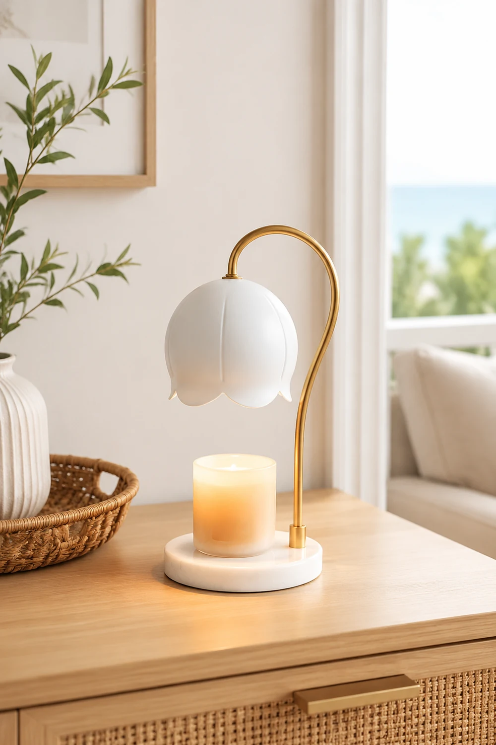 Flower Candle Warmer Lamp - Lumpaz