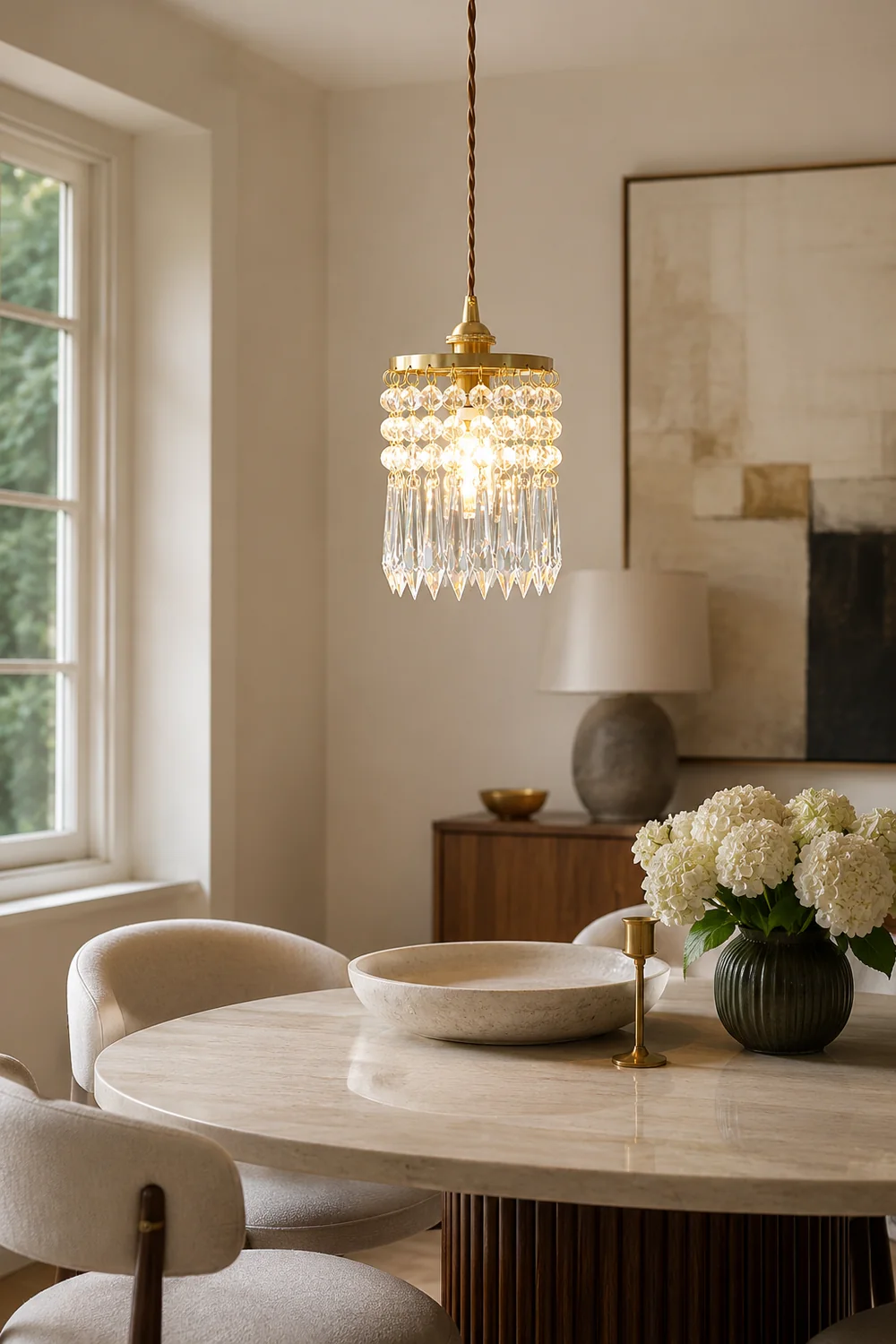 Vintage Crystal Pendant Lamp - Lumpaz