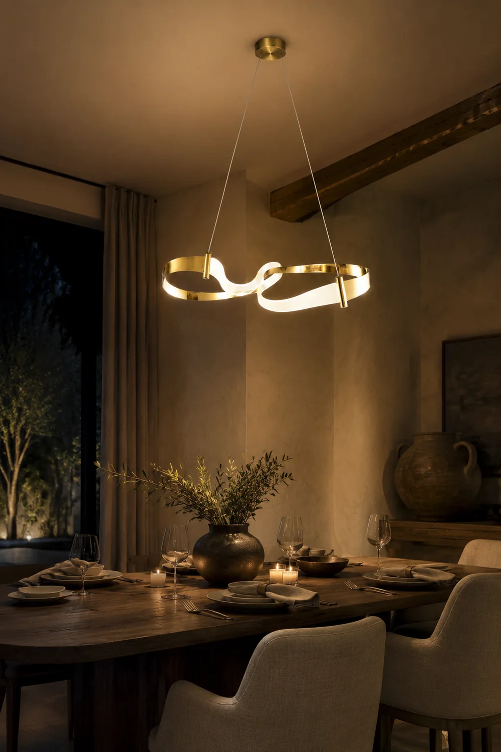 Zephyr LED Linear Chandelier - Lumpaz