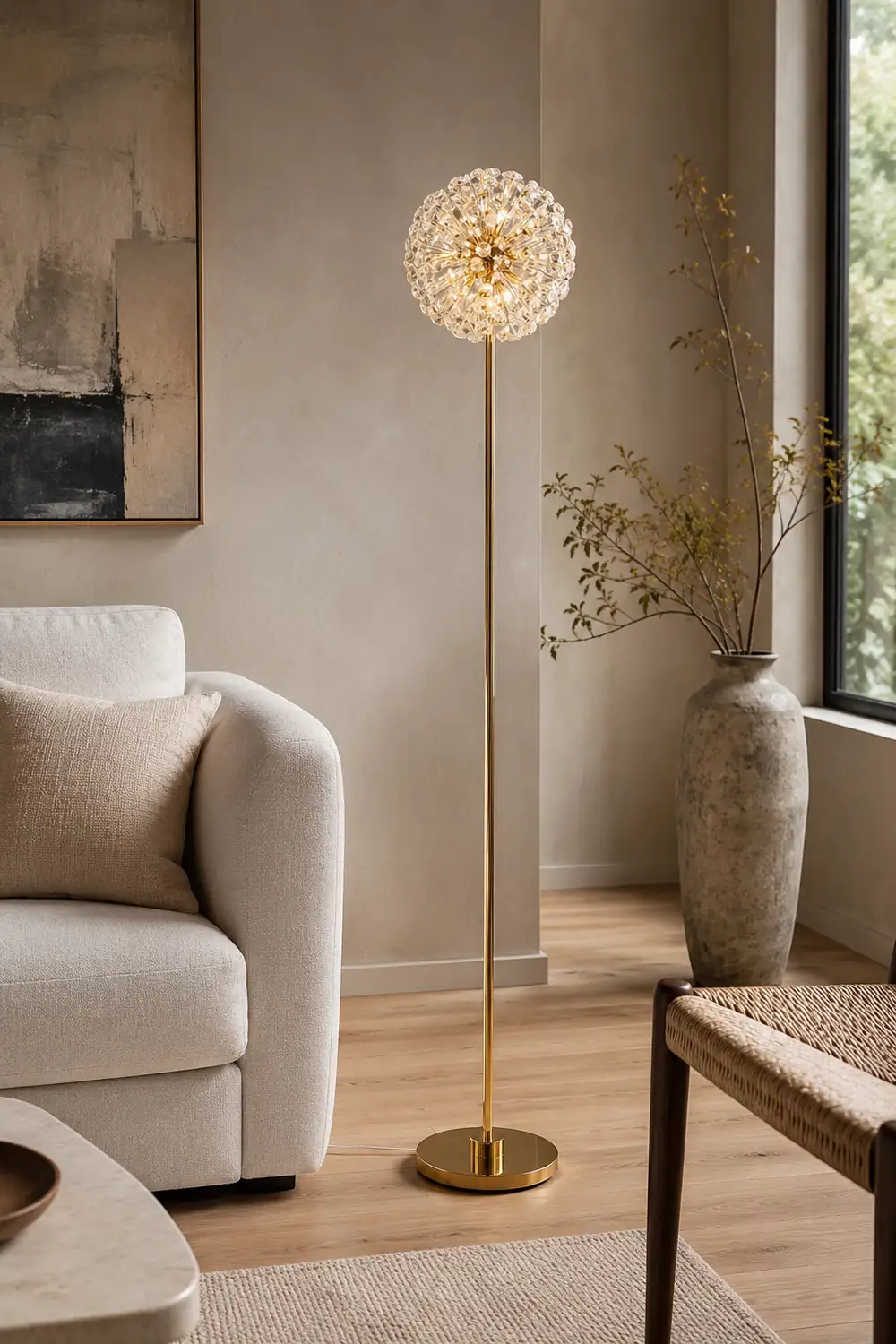 Crystal Dandelion Floor Lamp - Lumpaz
