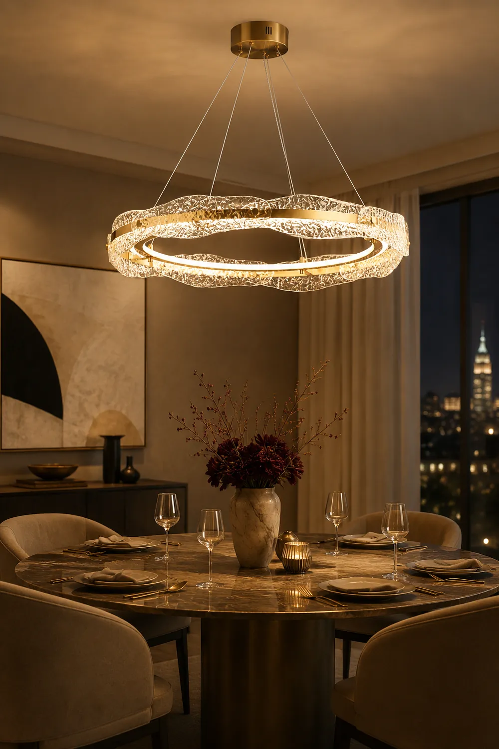Water Ripple Chandelier - Lumpaz