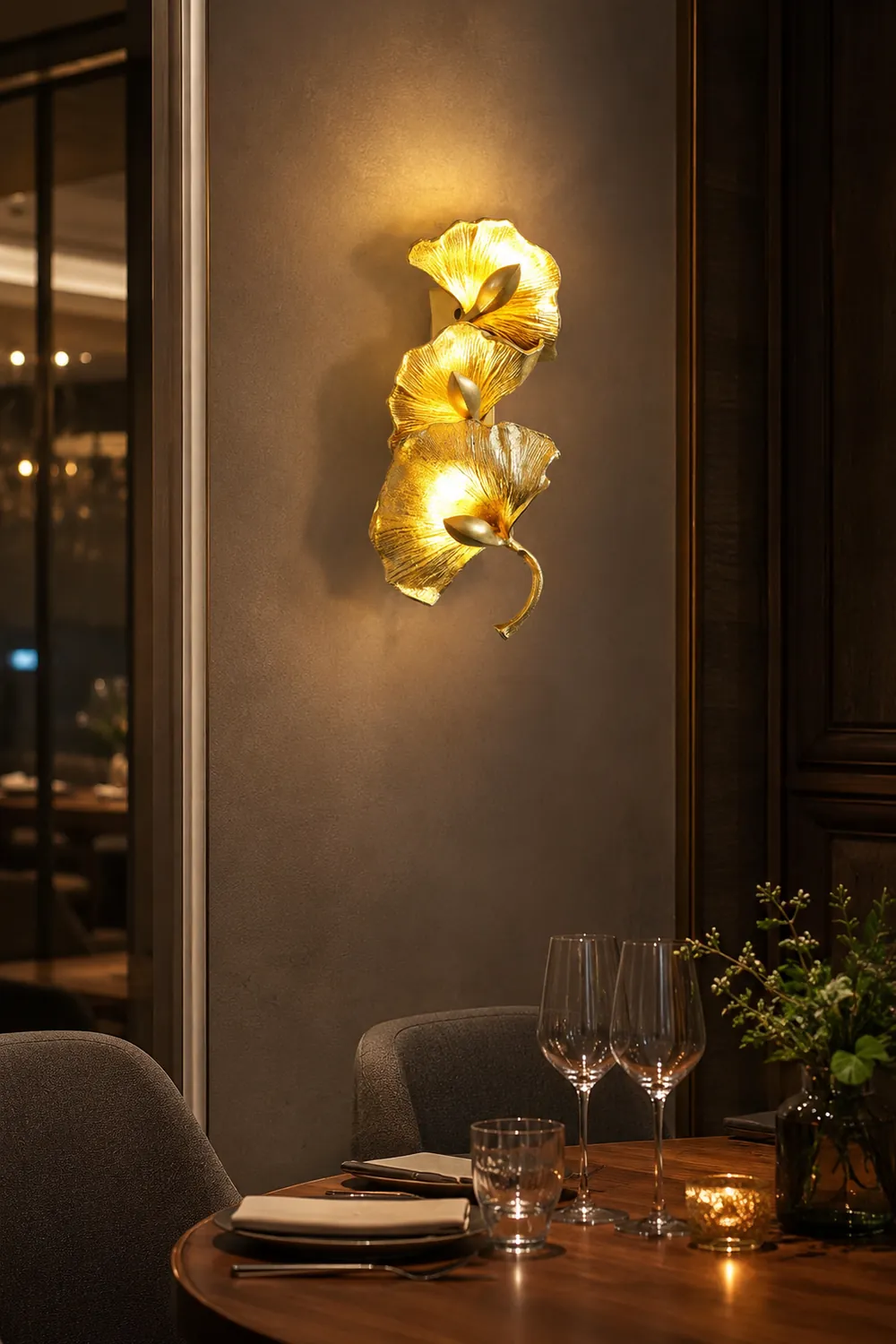 Ginkgo Leaf Wall Lamp - Lumpaz