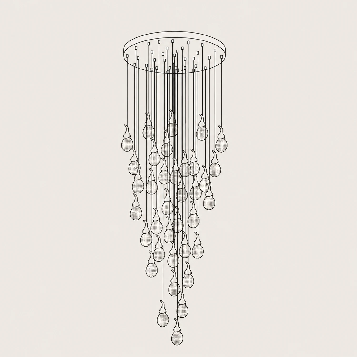 Leo Bubble Chandelier - Lumpaz