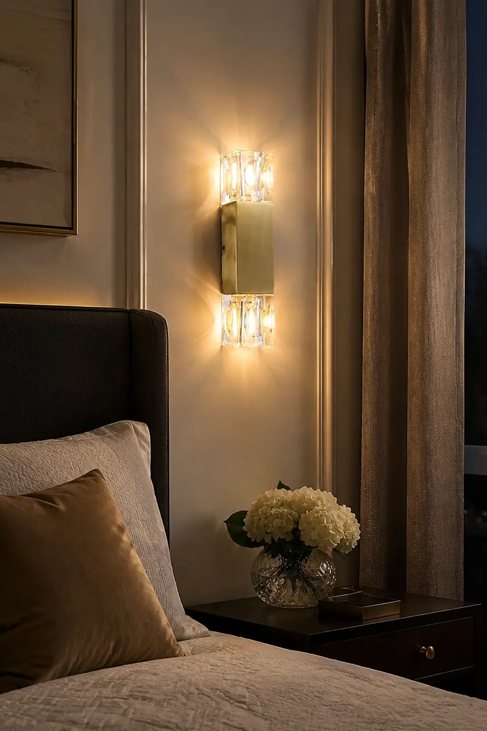 Rectangle Crystal Wall Lamp - Lumpaz