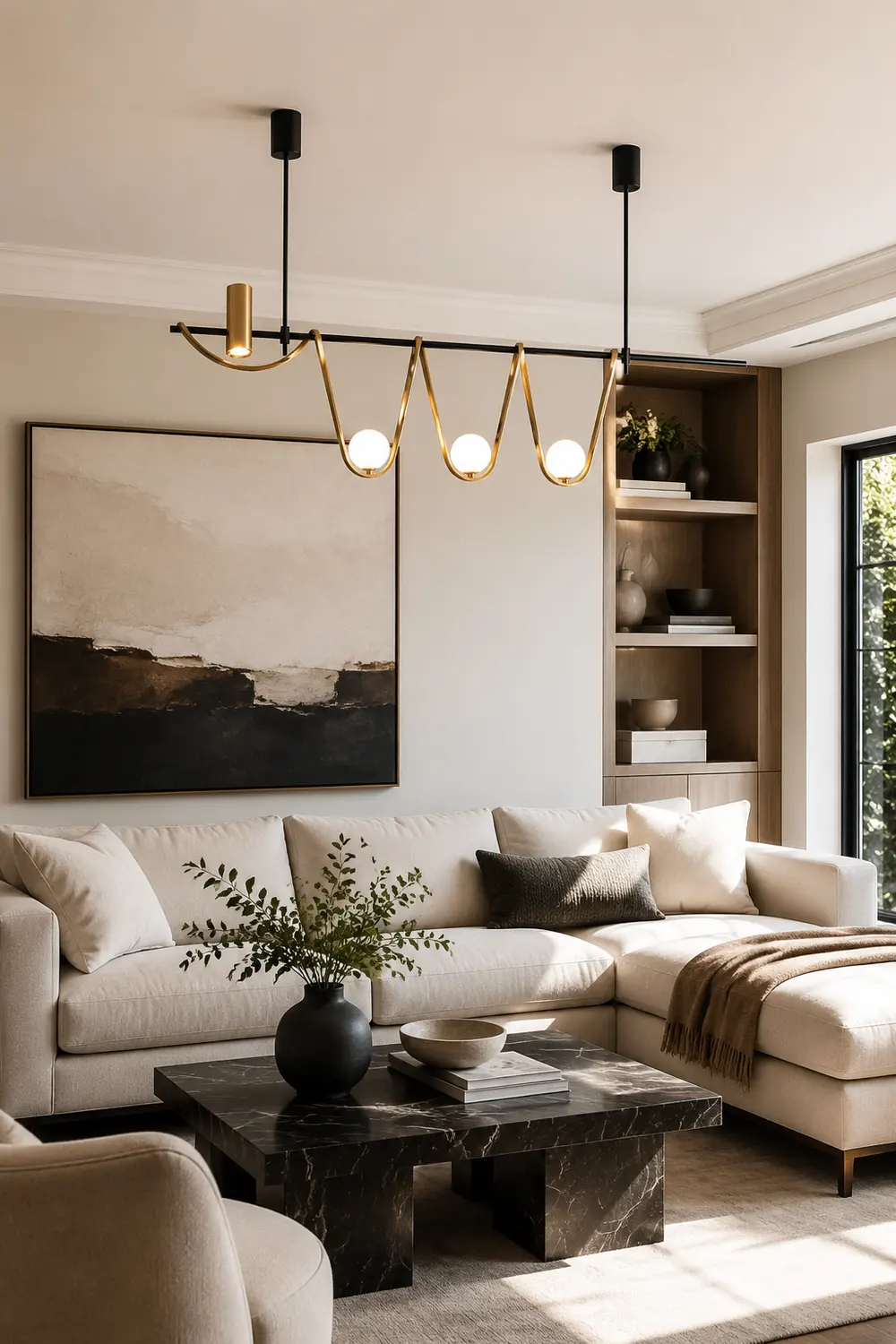 Linear Island Chandelier - Lumpaz