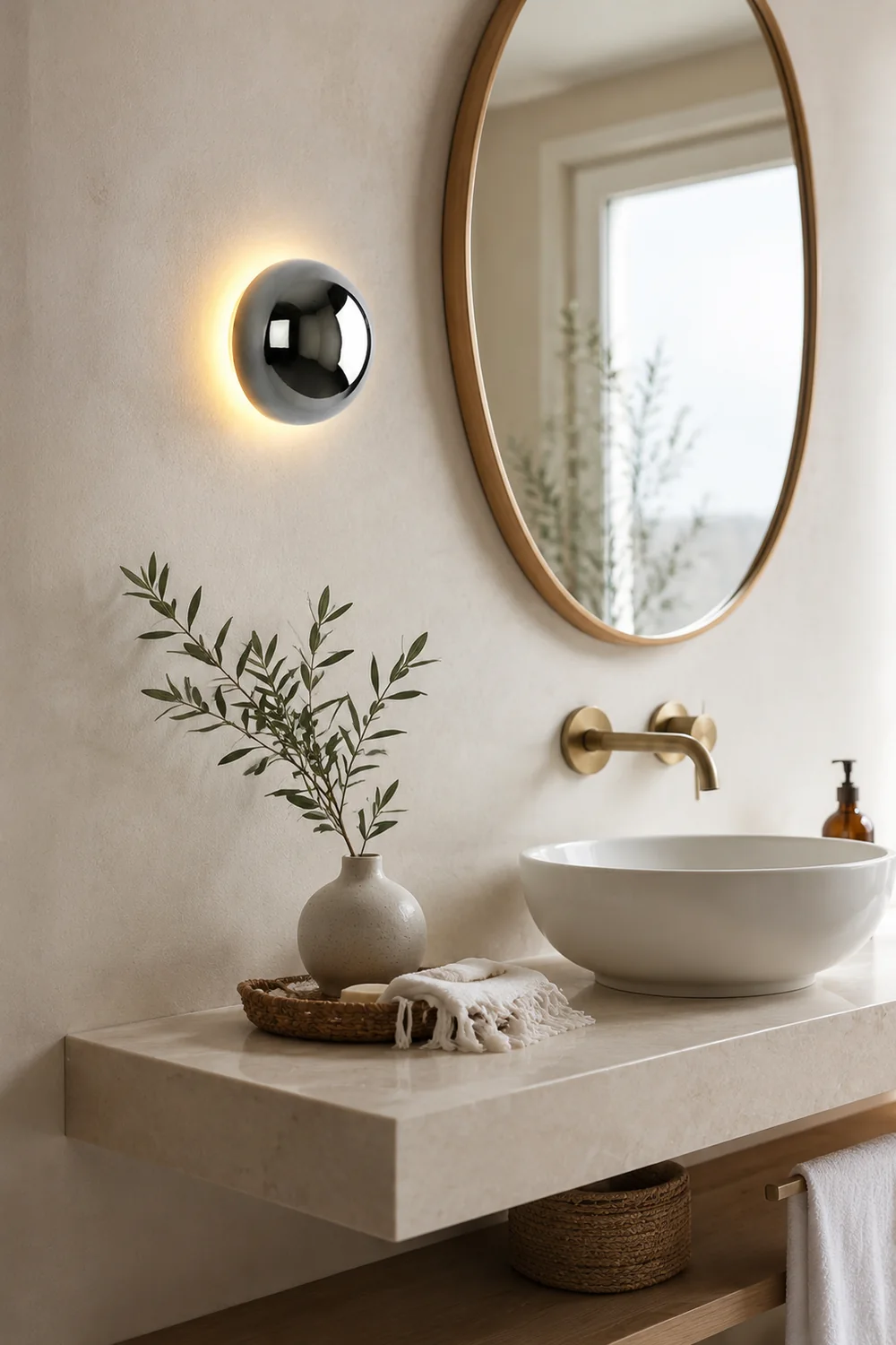 Round Metal Wall Lamp - Lumpaz
