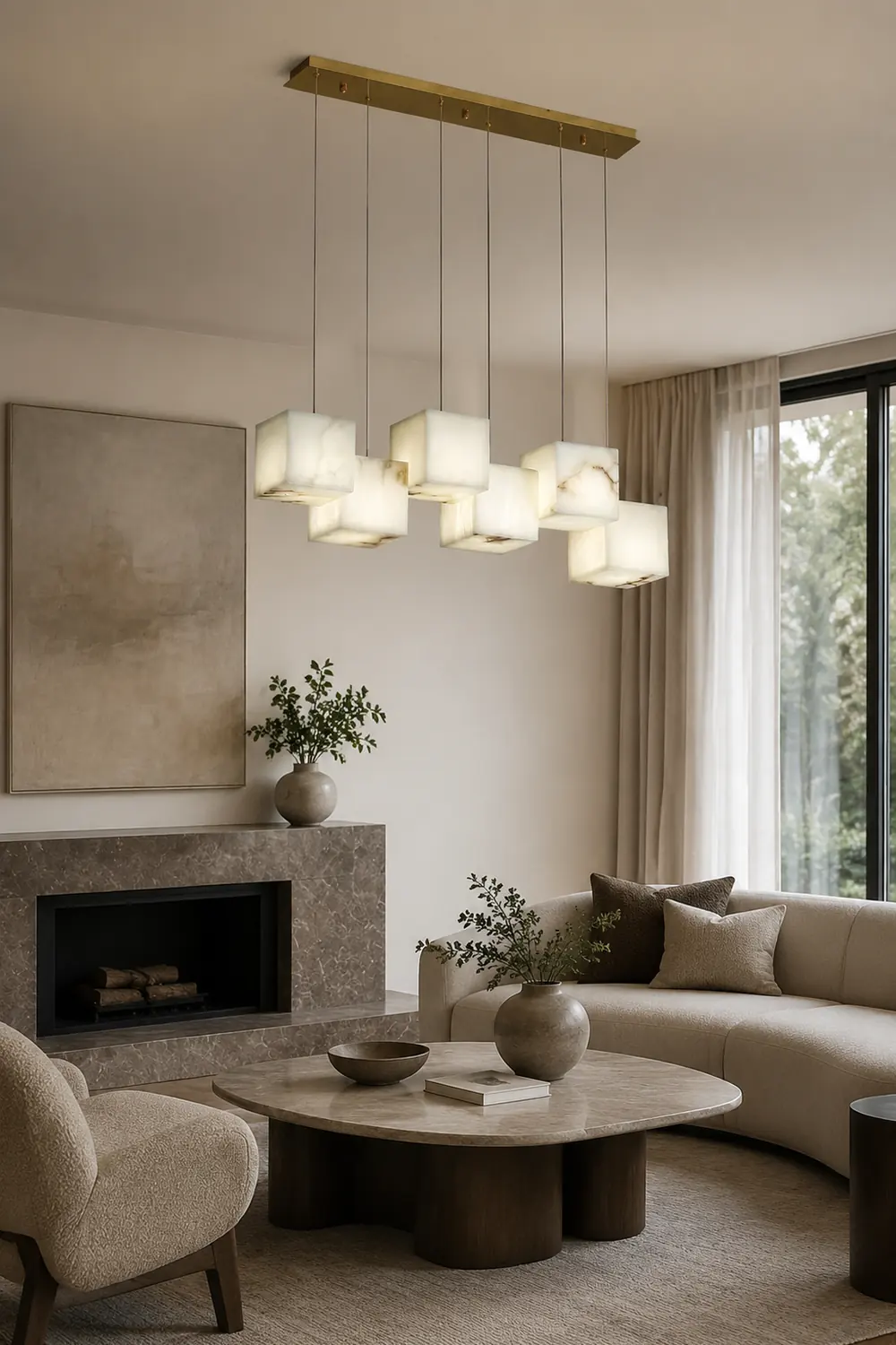 Marble Box Chandelier - Lumpaz