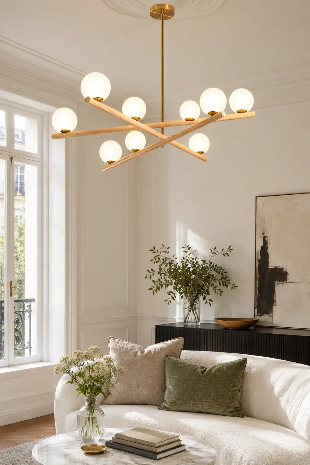 Line Ball Chandelier - Lumpaz