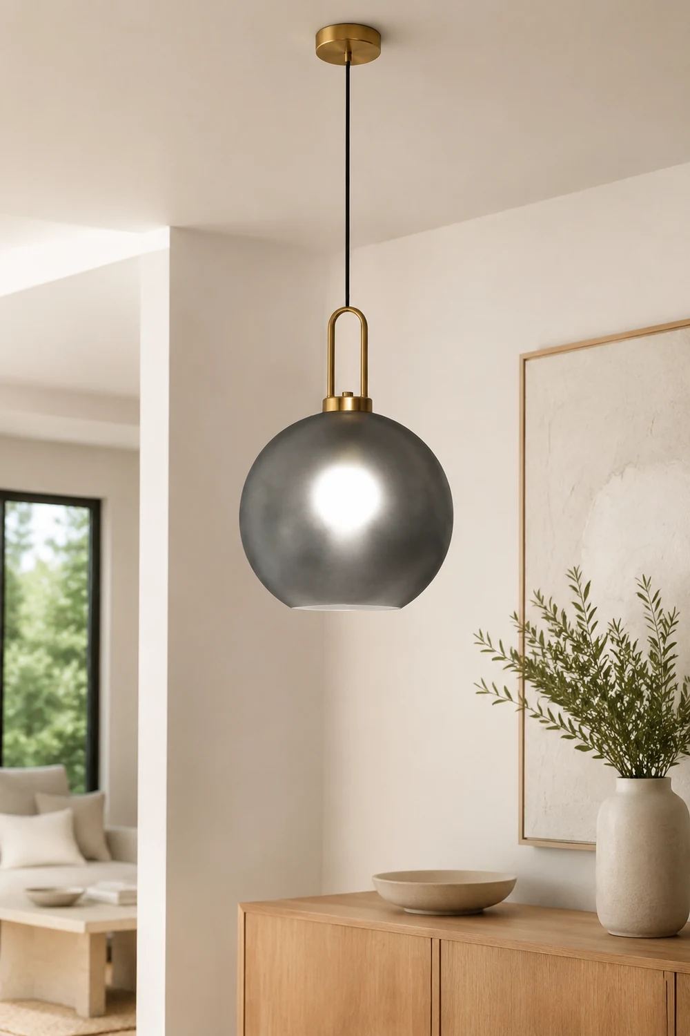 Pendulum Glass Pendant Lamp - Lumpaz