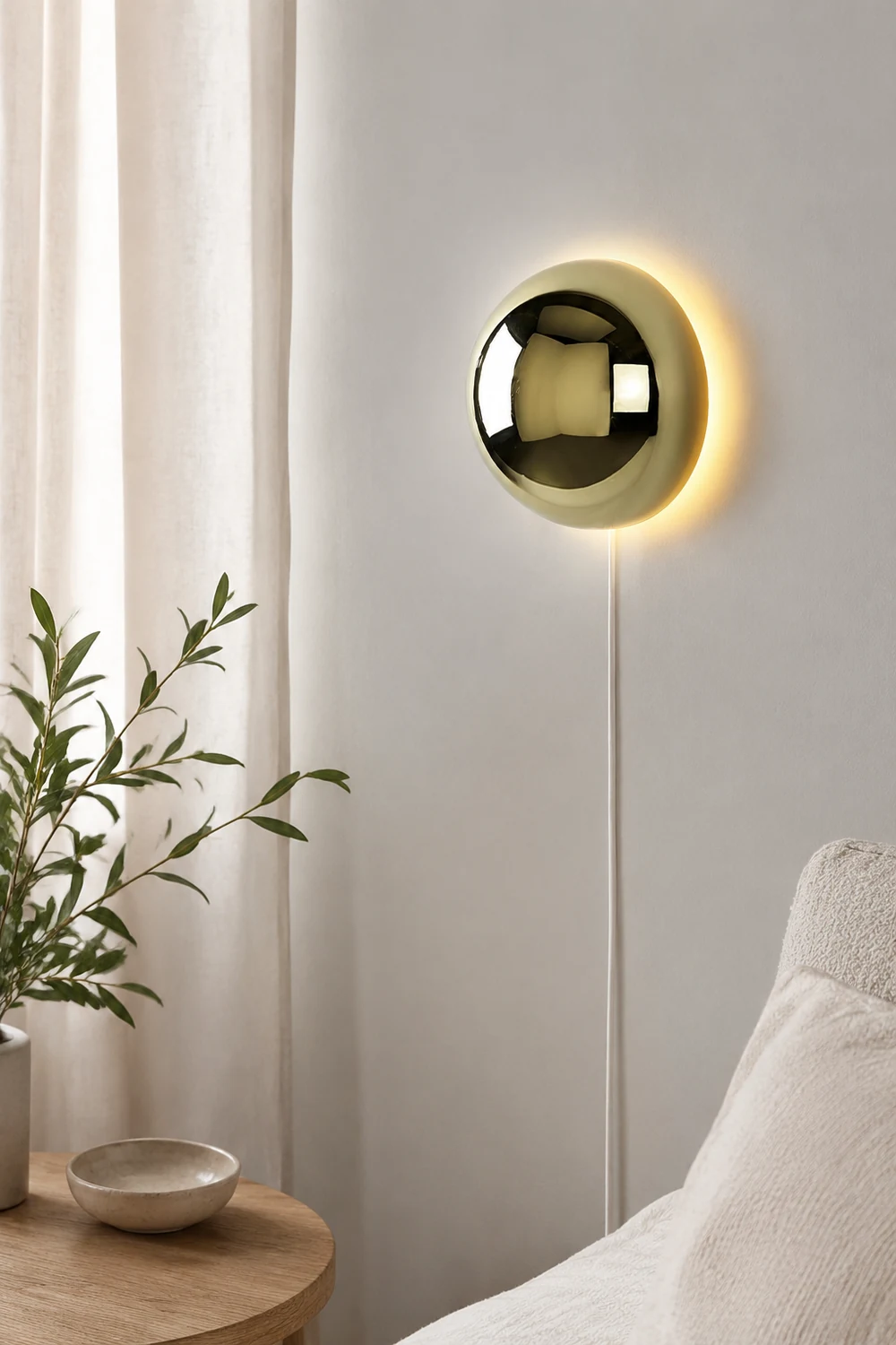 Round Metal Wall Lamp - Lumpaz