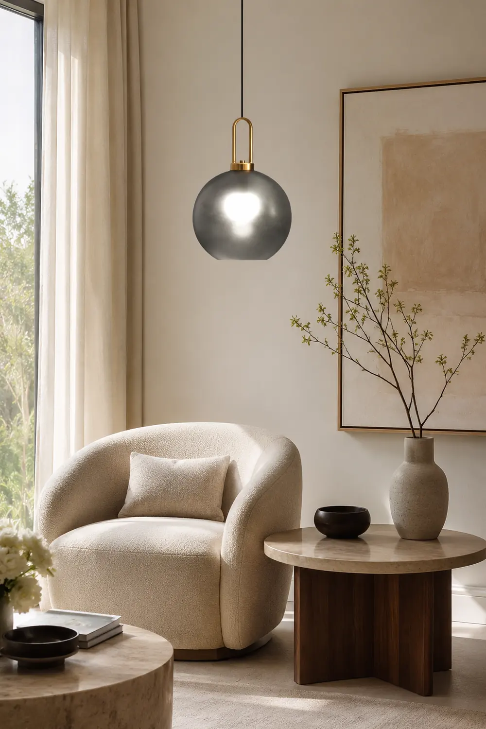 Pendulum Glass Pendant Lamp - Lumpaz