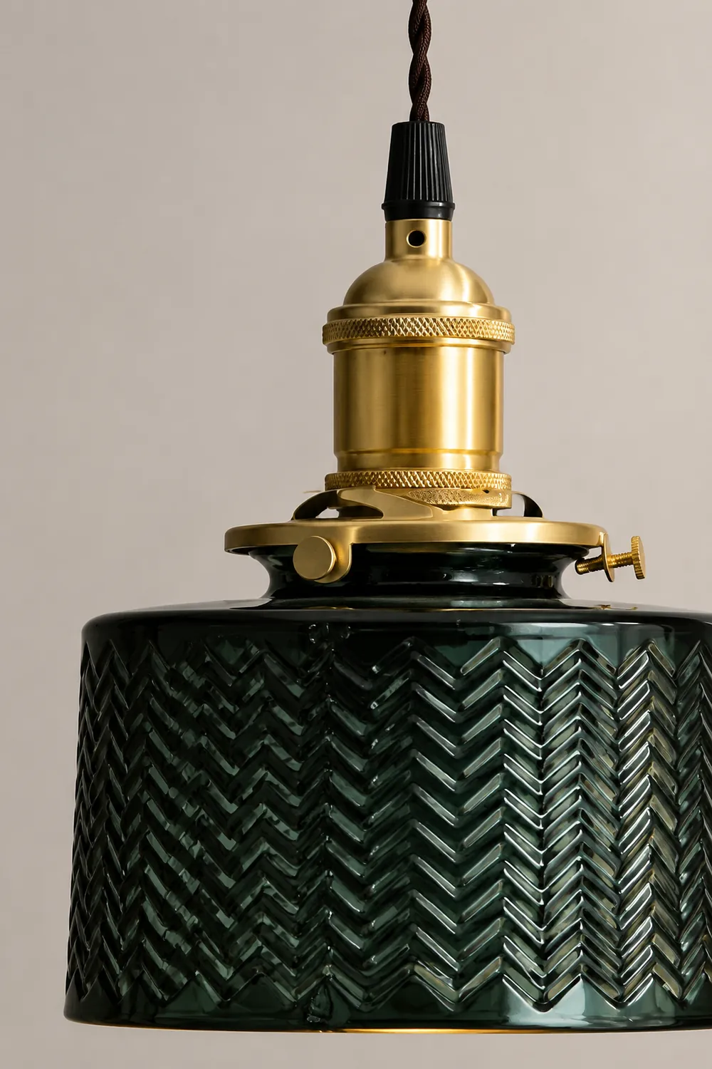 Green Glass Pendant Lamp - Lumpaz