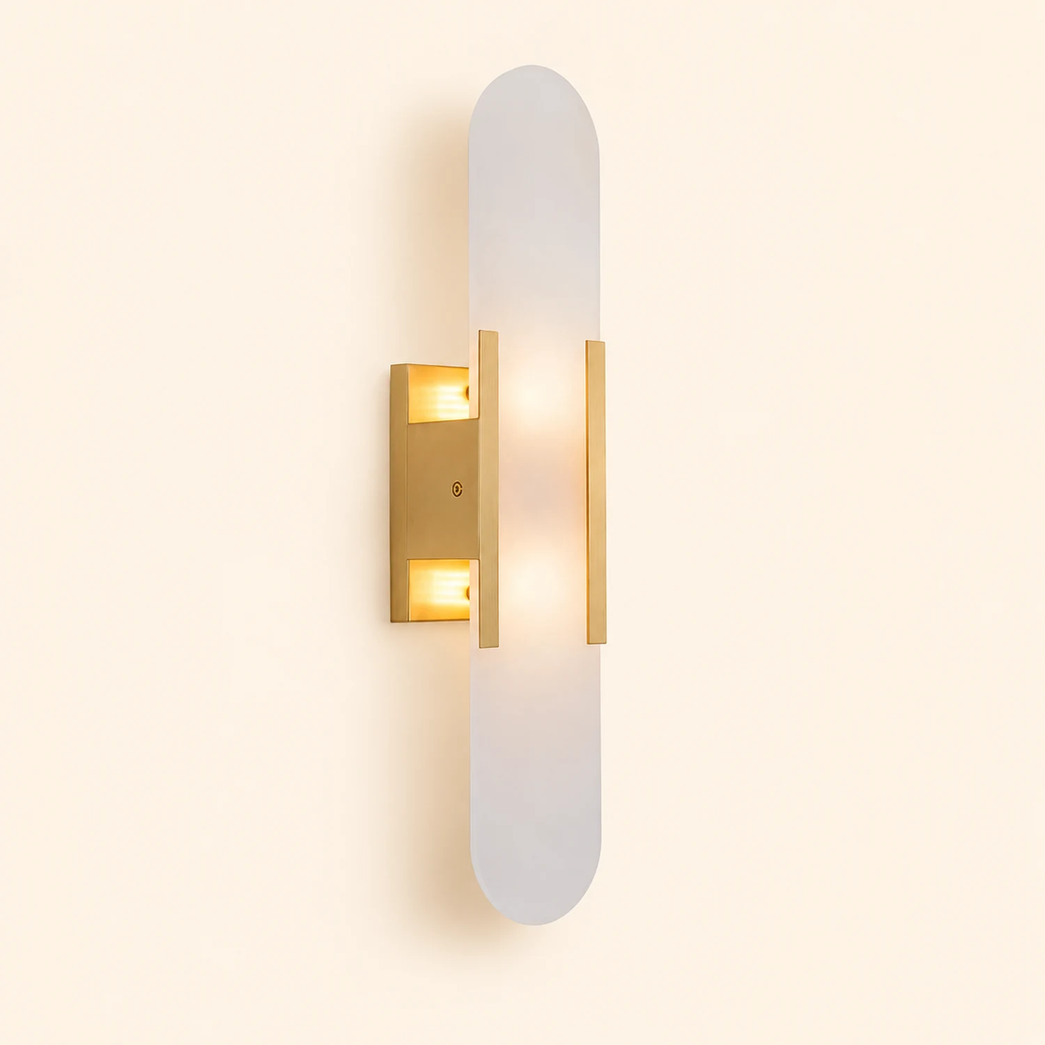 Geometric Harmony Alabaster Wall Lamp - Lumpaz