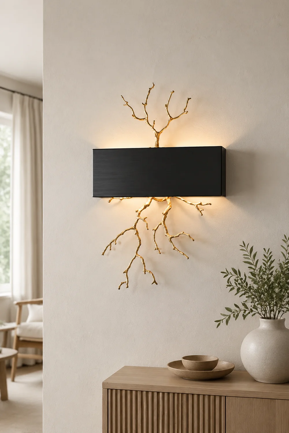 Brass Branch Wall Lamp - Lumpaz