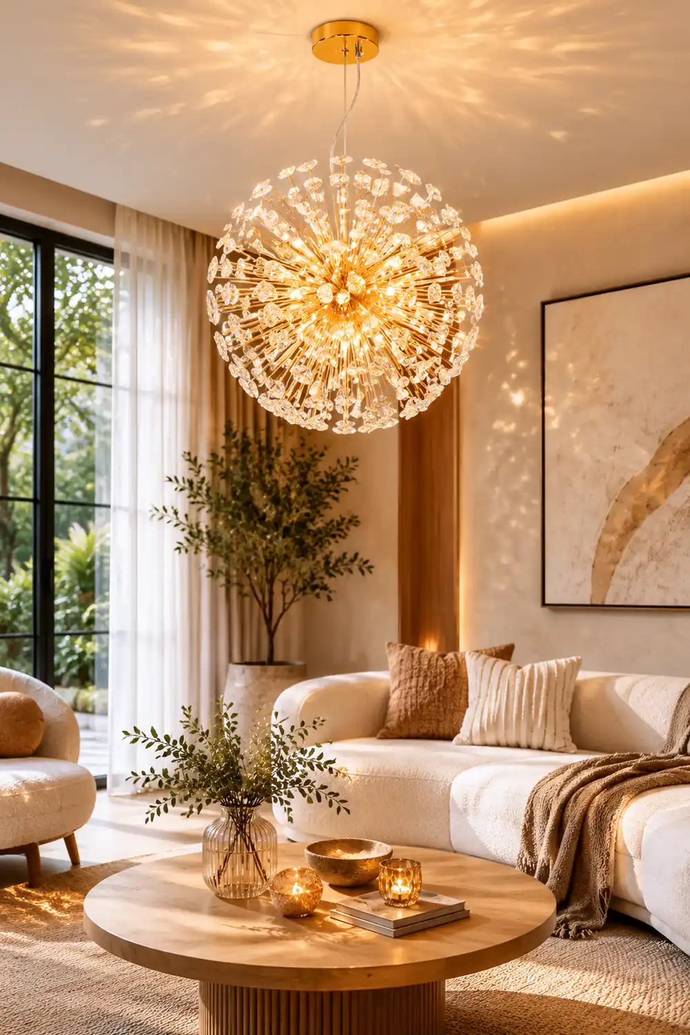 Crystal Dandelion Chandelier - Lumpaz