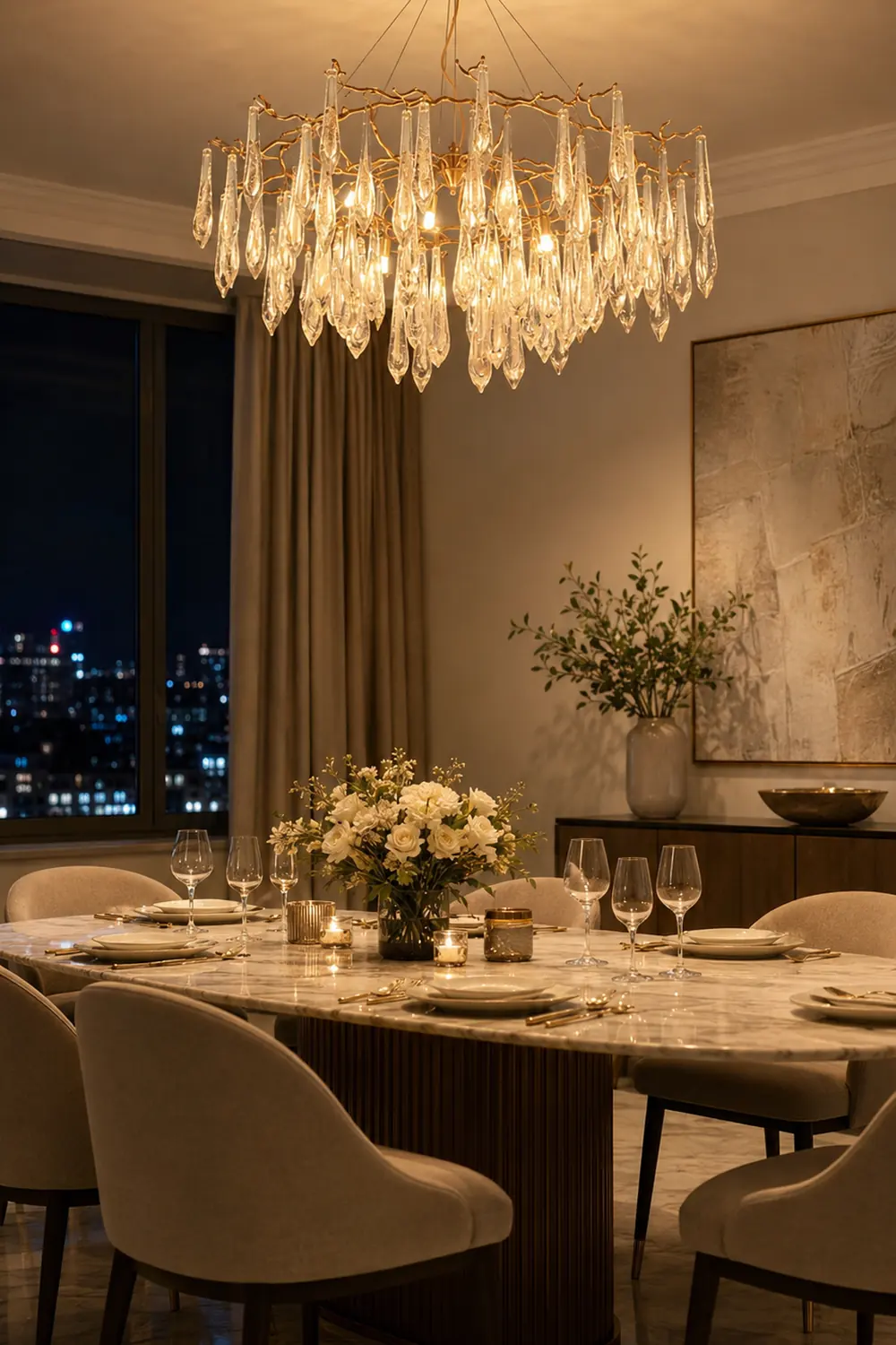Branchs Brass Chandelier - Lumpaz
